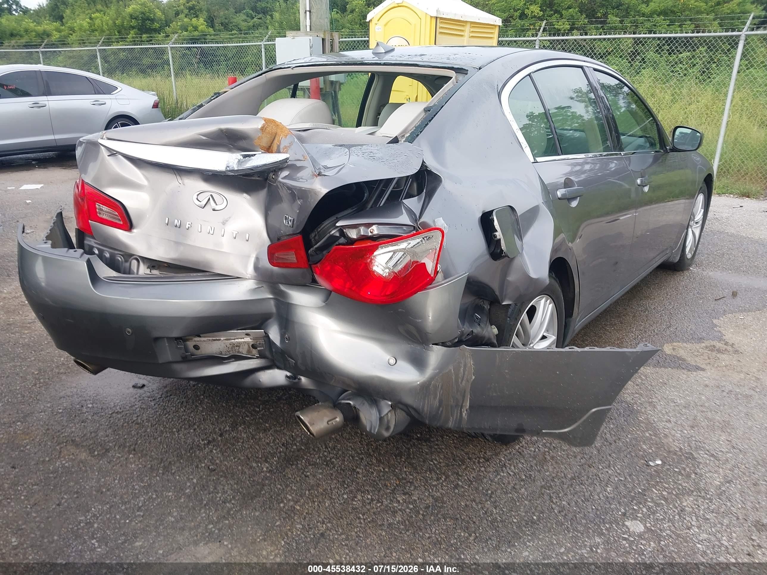 2013 Infiniti G37 Journey Серый vin: JN1CV6AP8DM718961
