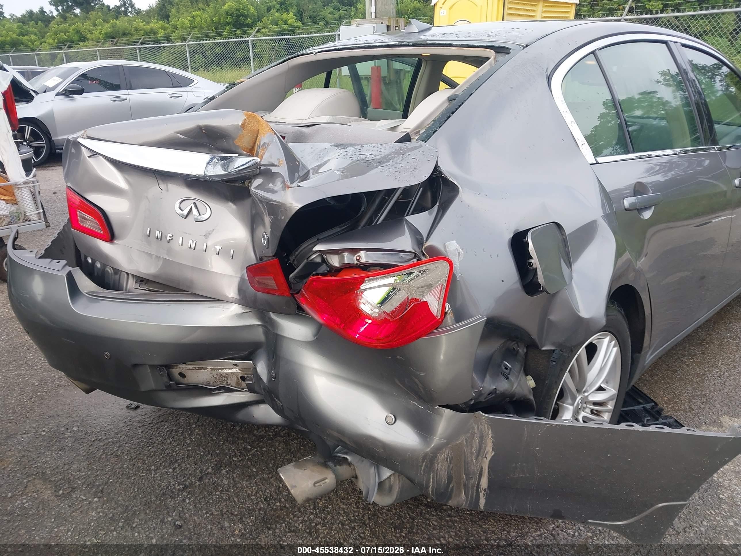 2013 Infiniti G37 Journey Серый vin: JN1CV6AP8DM718961