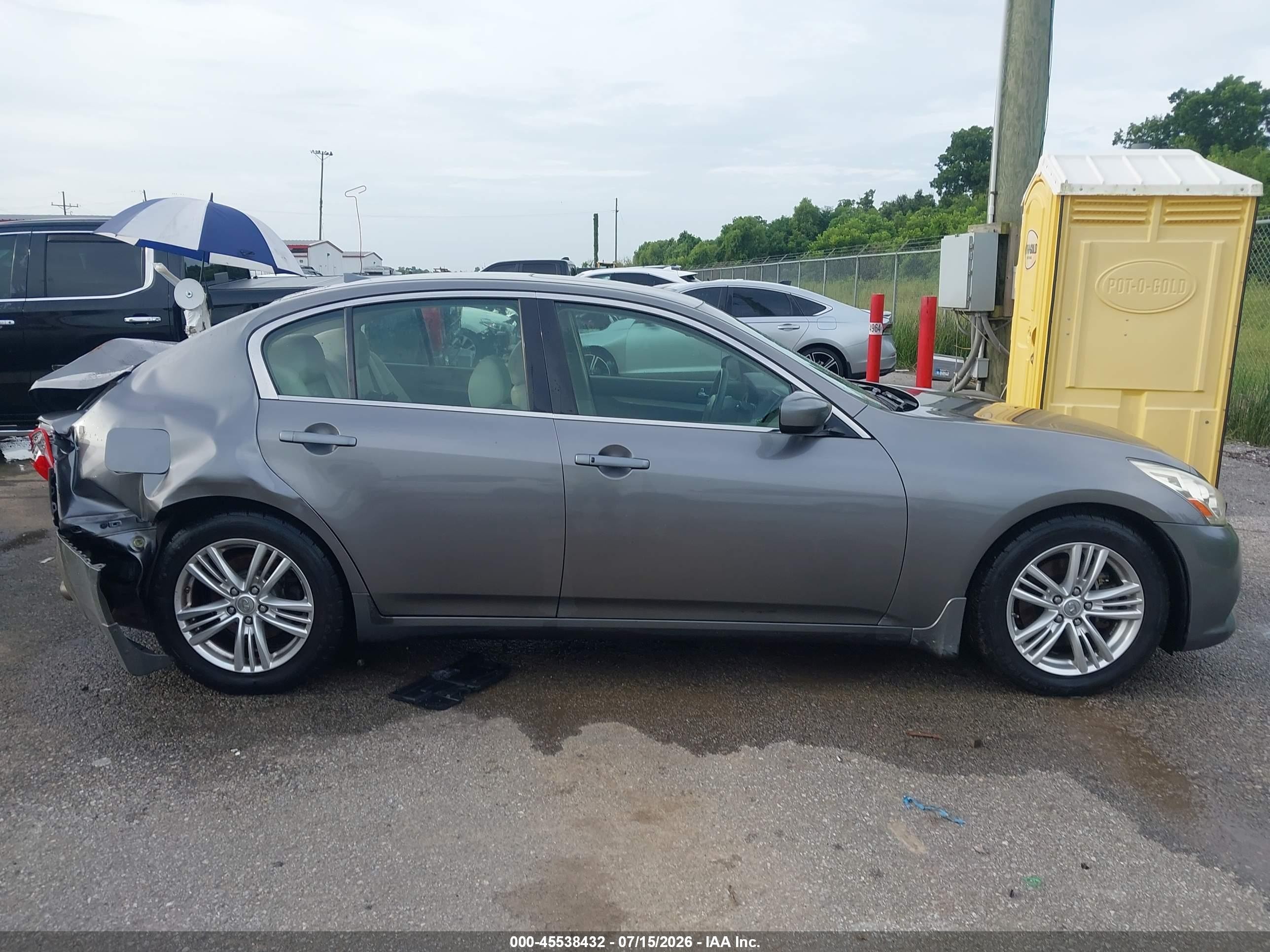 2013 Infiniti G37 Journey Серый vin: JN1CV6AP8DM718961