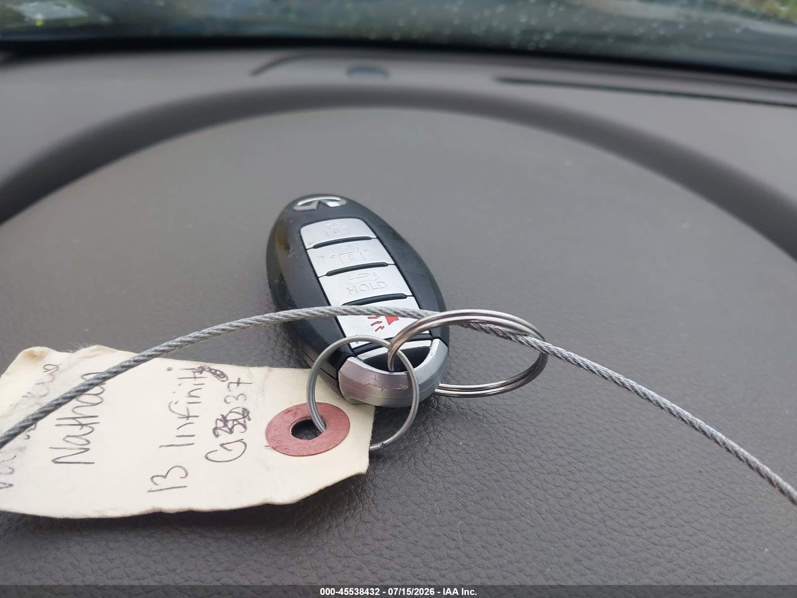 2013 Infiniti G37 Journey Серый vin: JN1CV6AP8DM718961