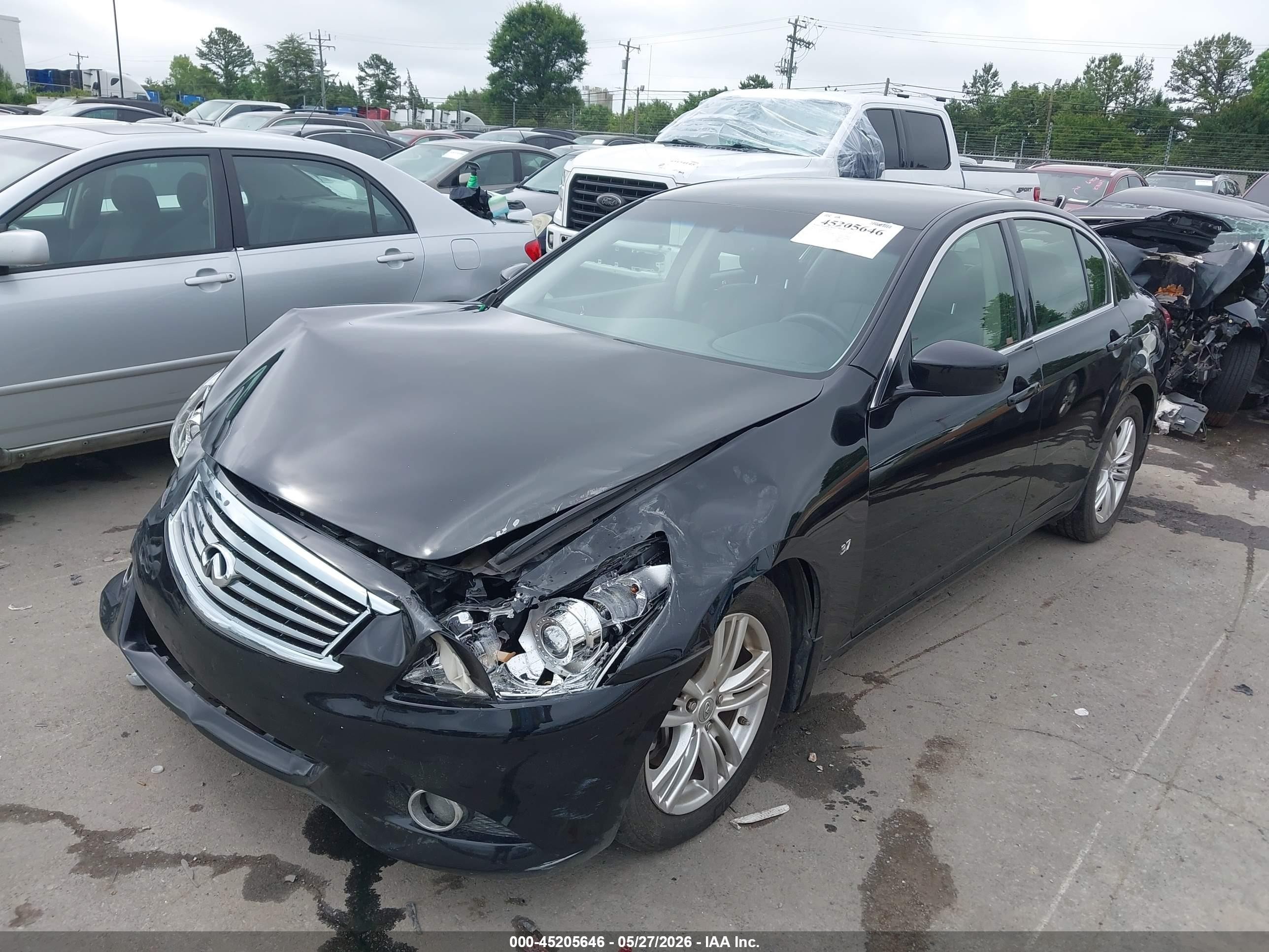 2015 Infiniti Q40   Black vin: JN1CV6AP8FM502188
