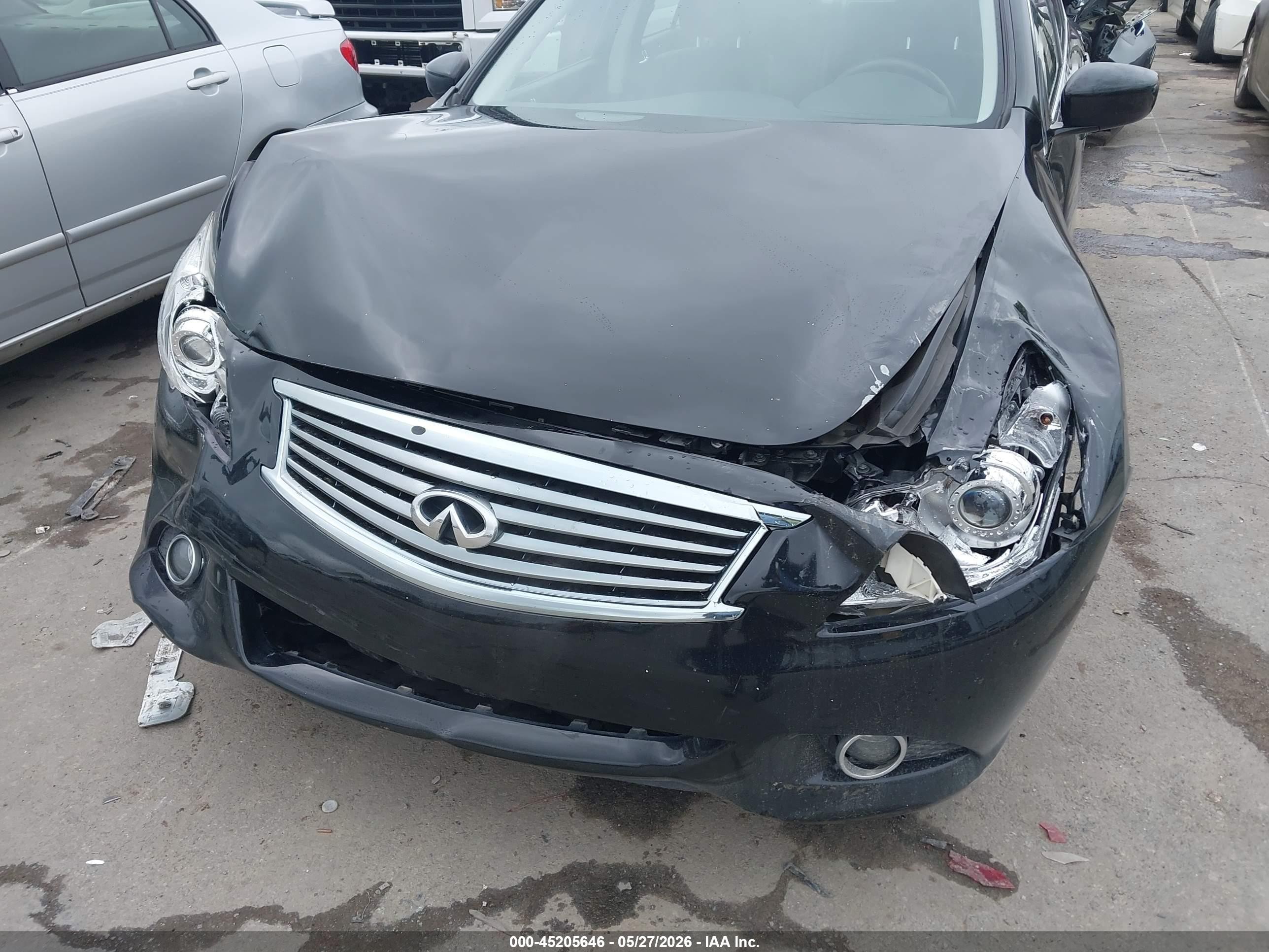 2015 Infiniti Q40   Black vin: JN1CV6AP8FM502188
