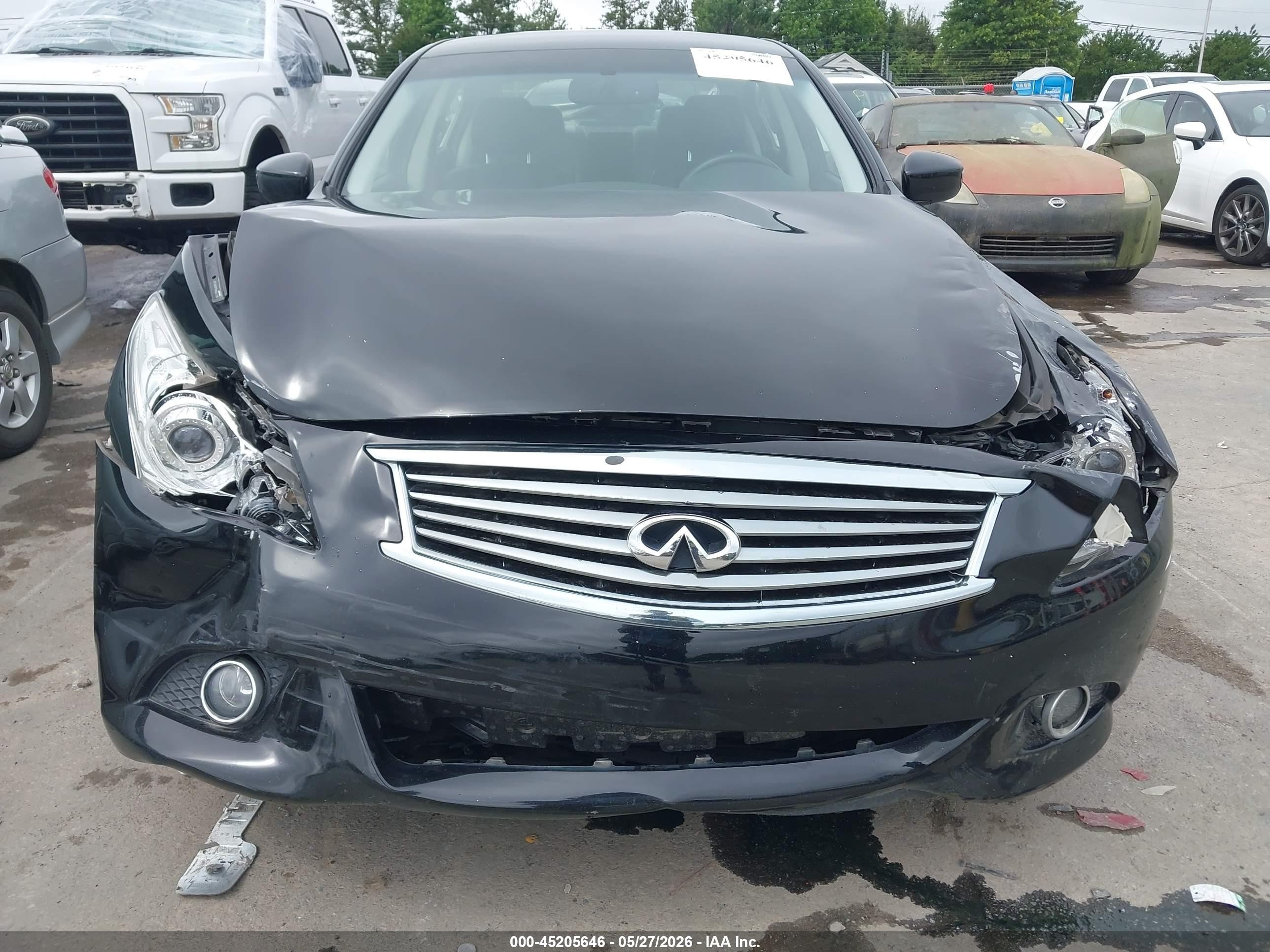 2015 Infiniti Q40   Black vin: JN1CV6AP8FM502188