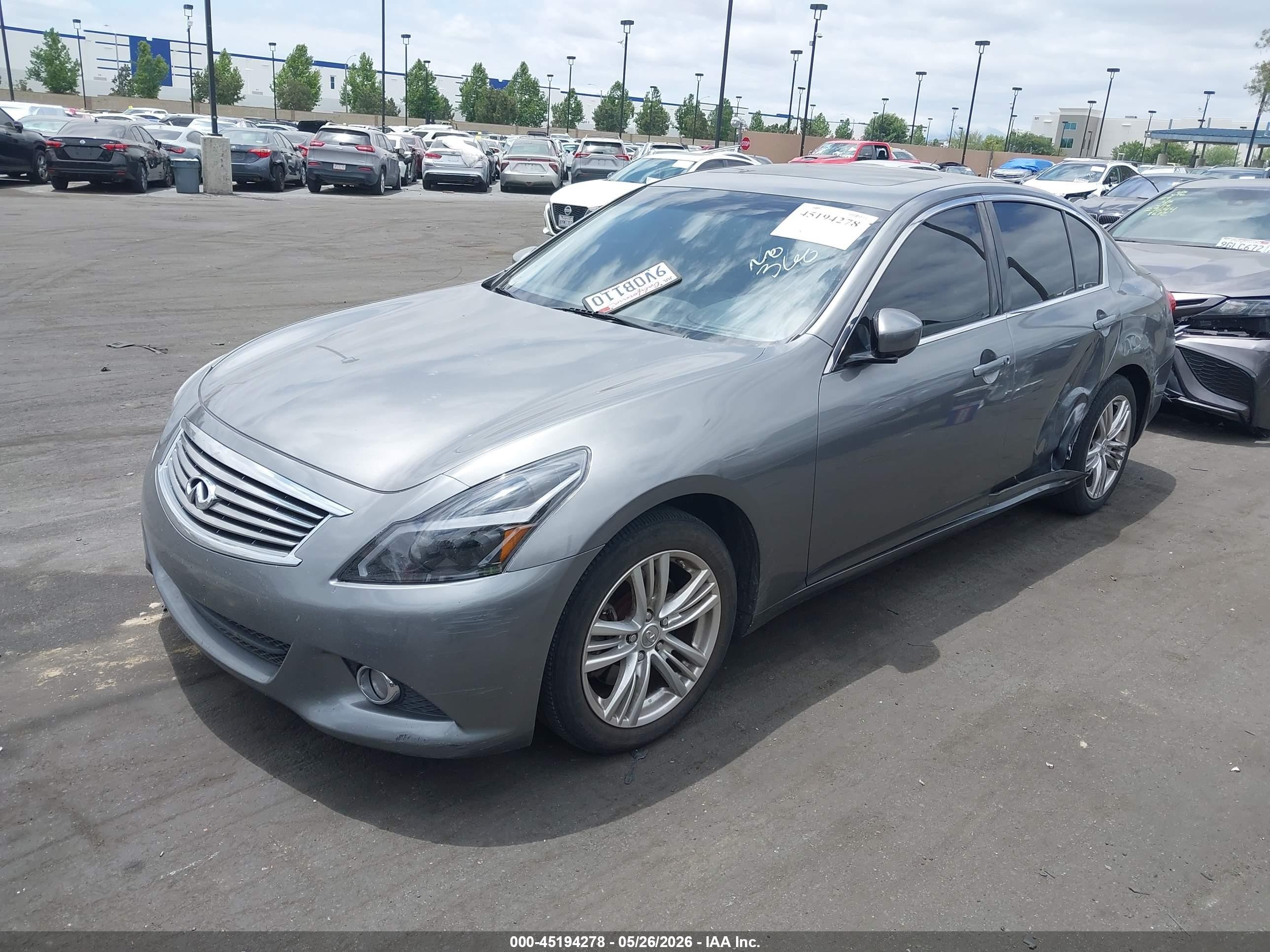 2010 Infiniti G37 Journey Gray vin: JN1CV6AP9AM407776