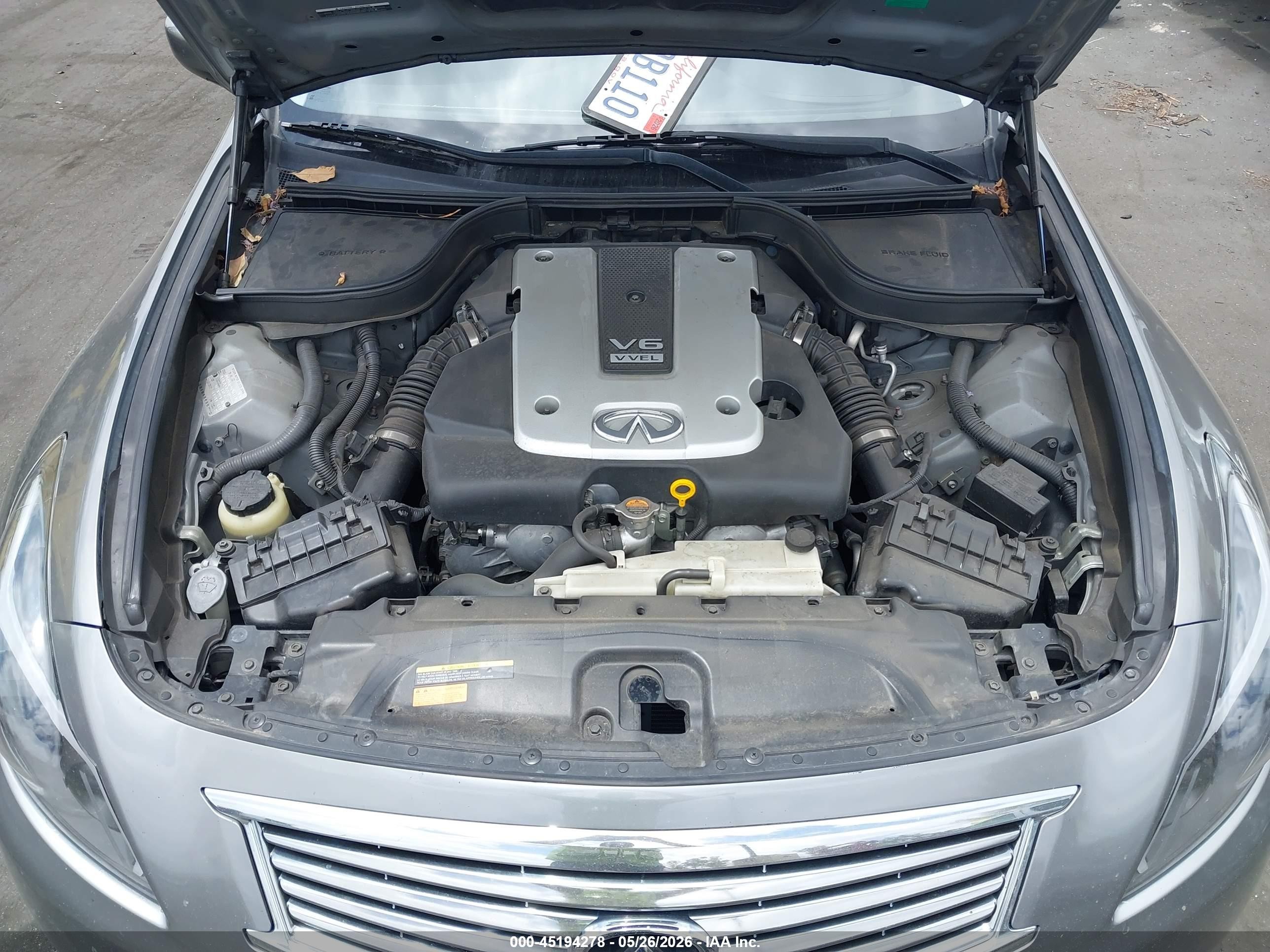 2010 Infiniti G37 Journey Gray vin: JN1CV6AP9AM407776