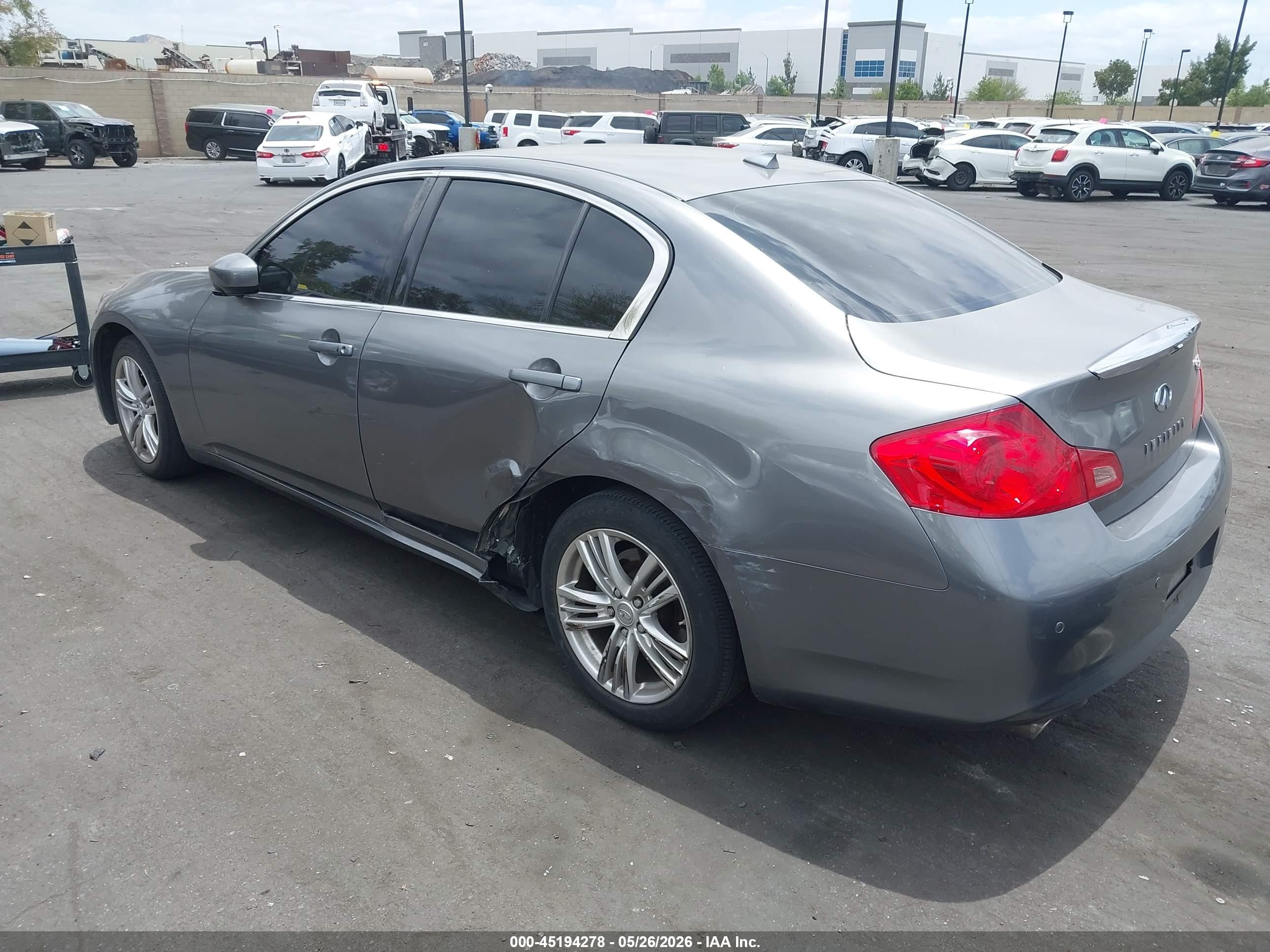 2010 Infiniti G37 Journey Gray vin: JN1CV6AP9AM407776