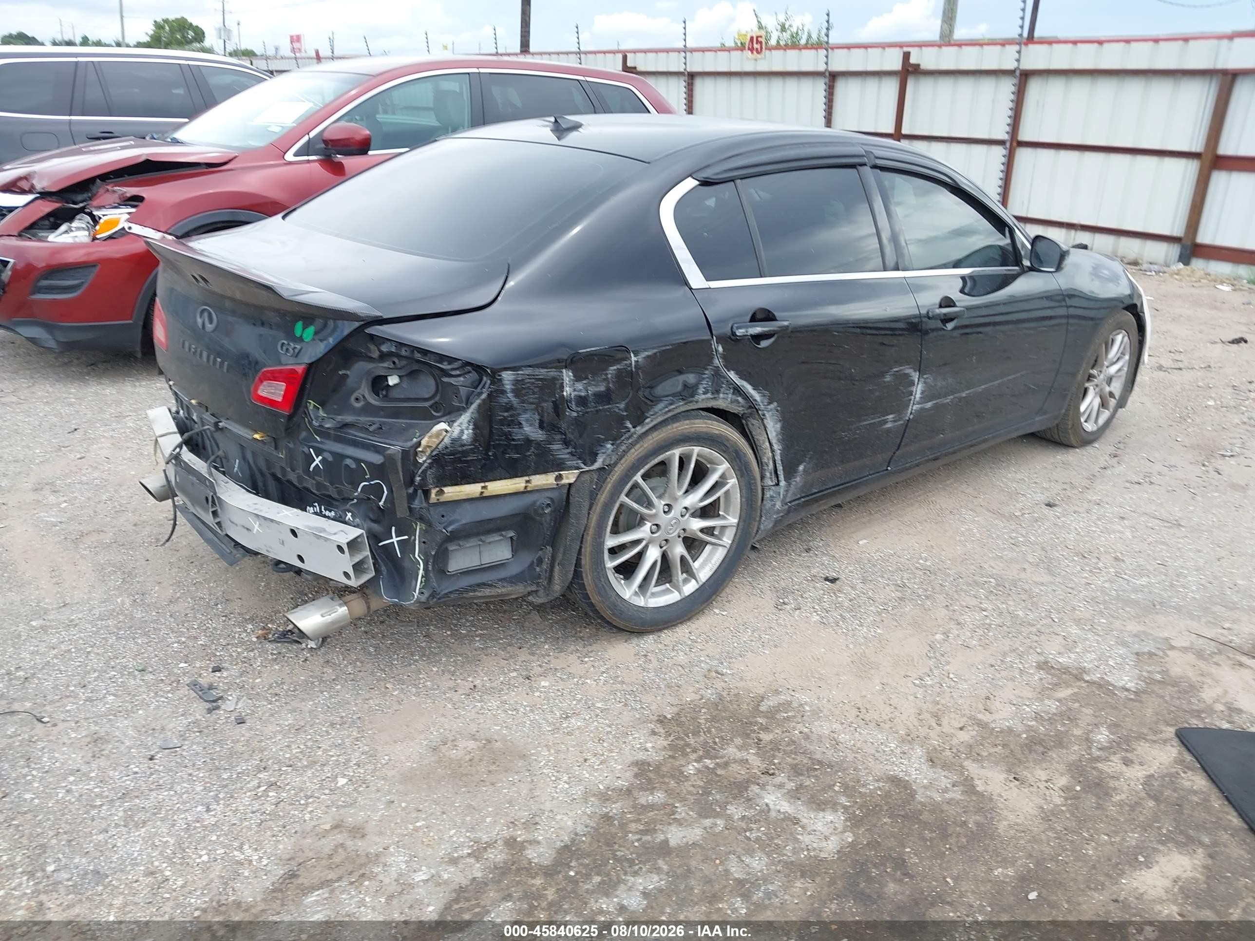 2011 Infiniti G37 Journey Черный vin: JN1CV6AP9BM300373