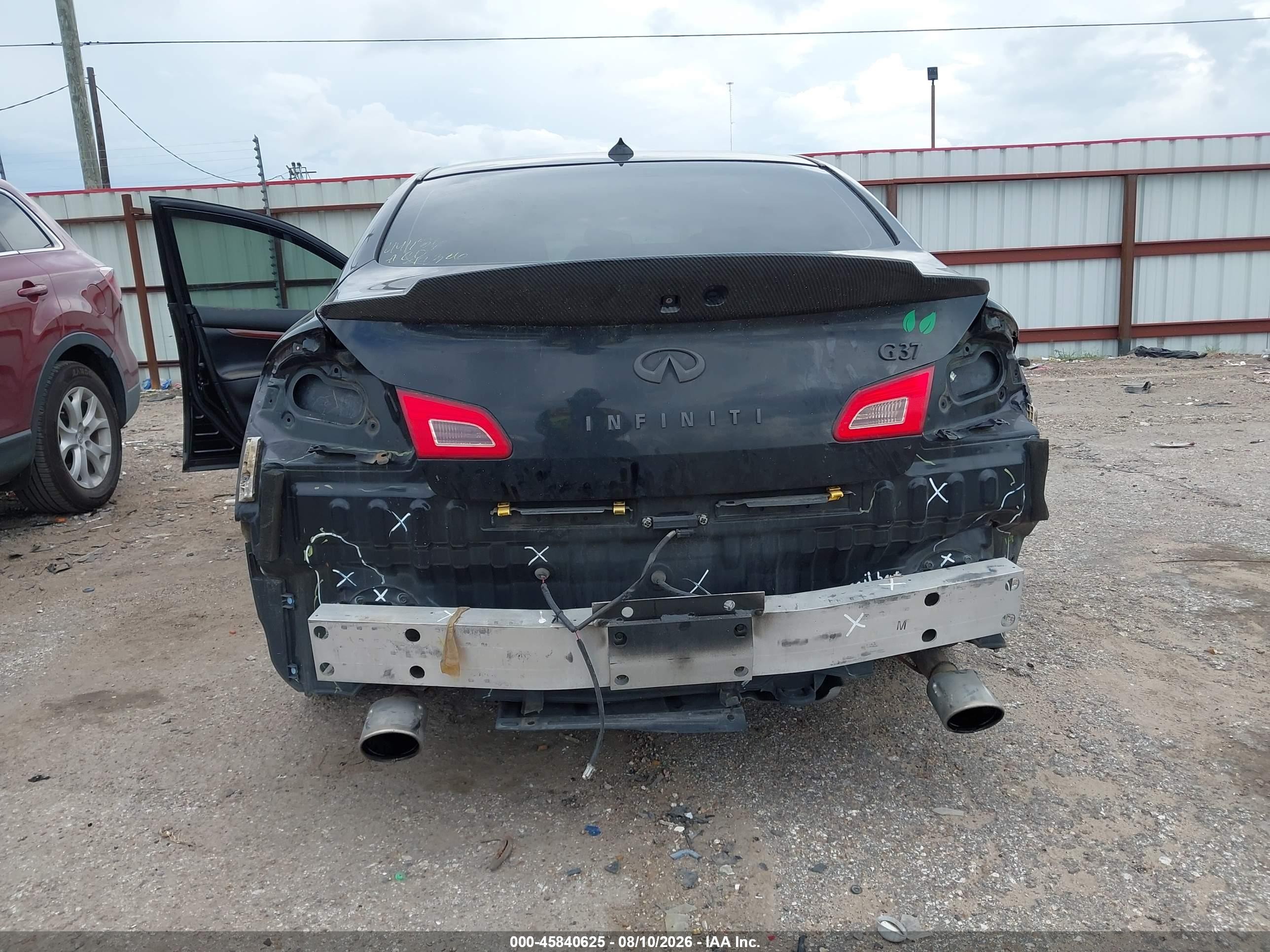 2011 Infiniti G37 Journey Черный vin: JN1CV6AP9BM300373