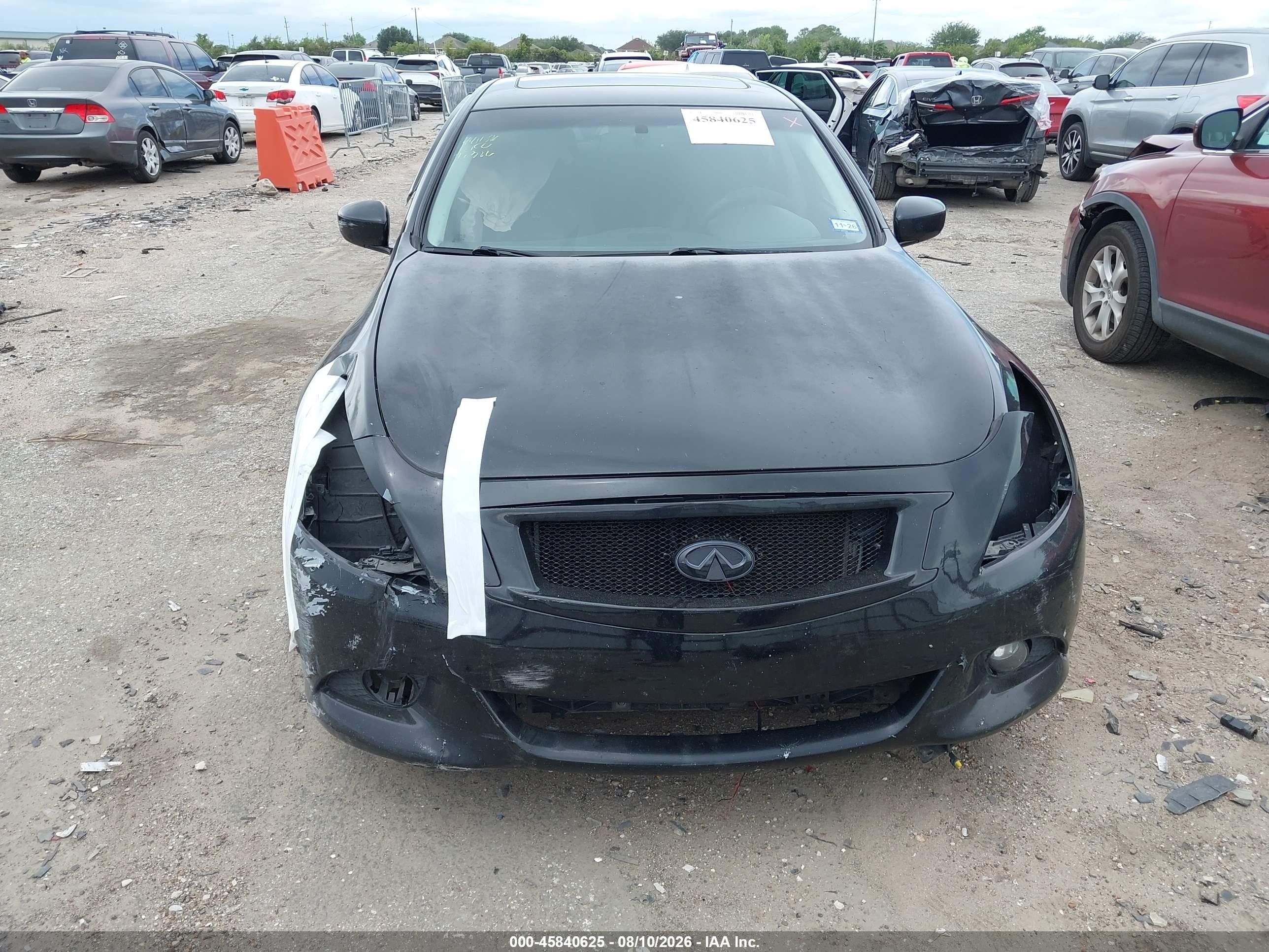 2011 Infiniti G37 Journey Черный vin: JN1CV6AP9BM300373