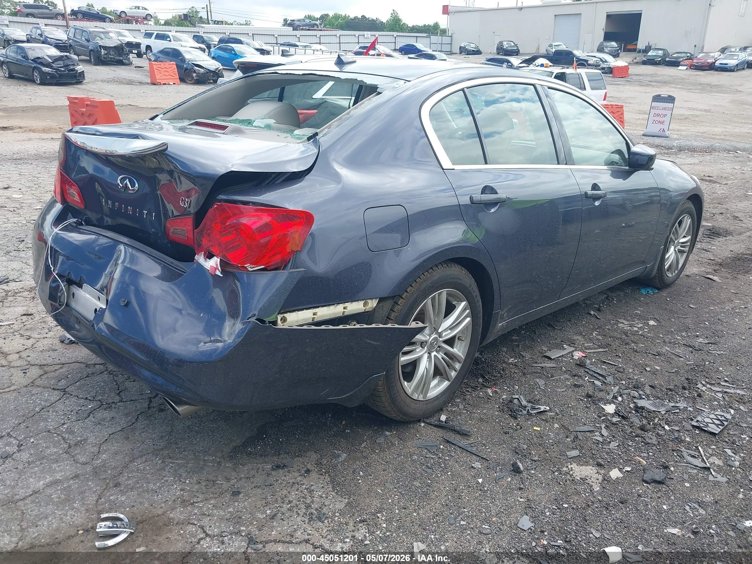 2011 Infiniti G37 Journey Blue vin: JN1CV6AP9BM507412