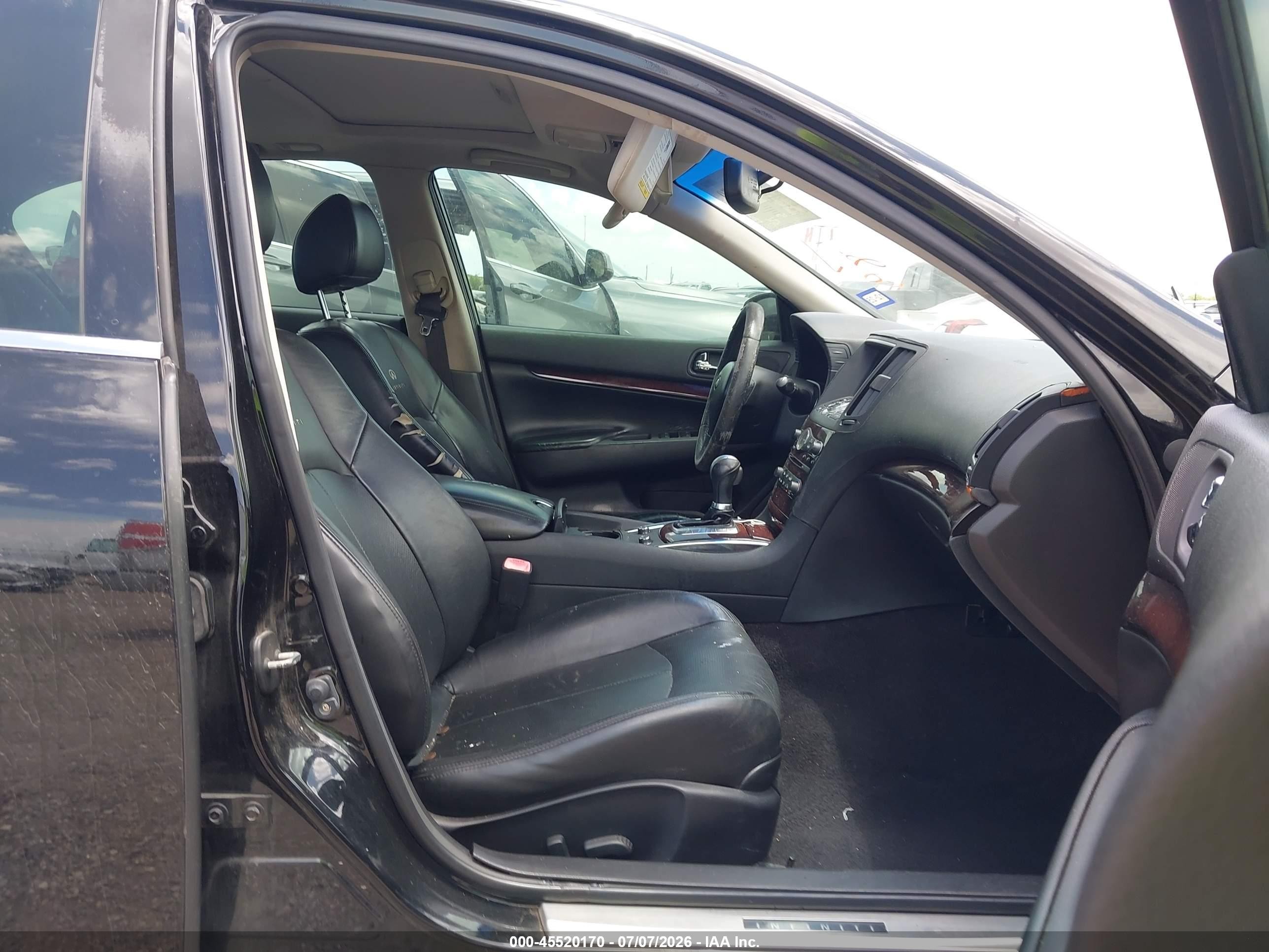 2012 Infiniti G37 Journey Black vin: JN1CV6AP9CM620620