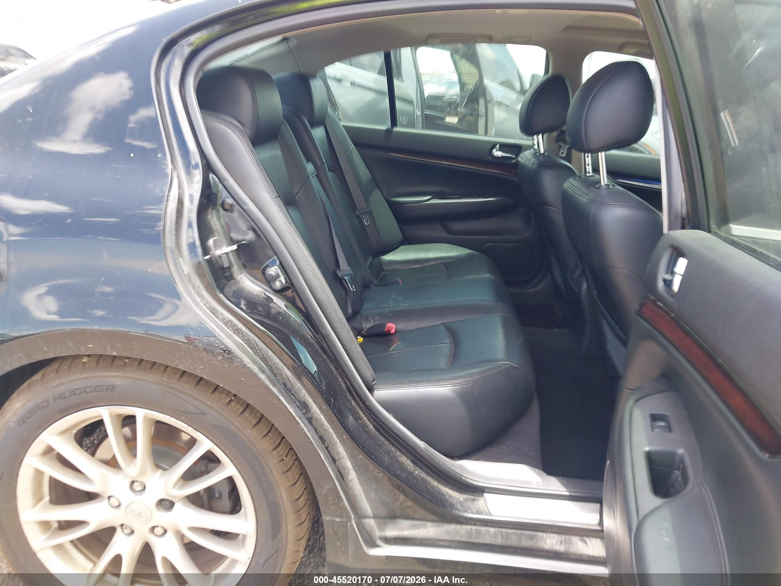 2012 Infiniti G37 Journey Black vin: JN1CV6AP9CM620620