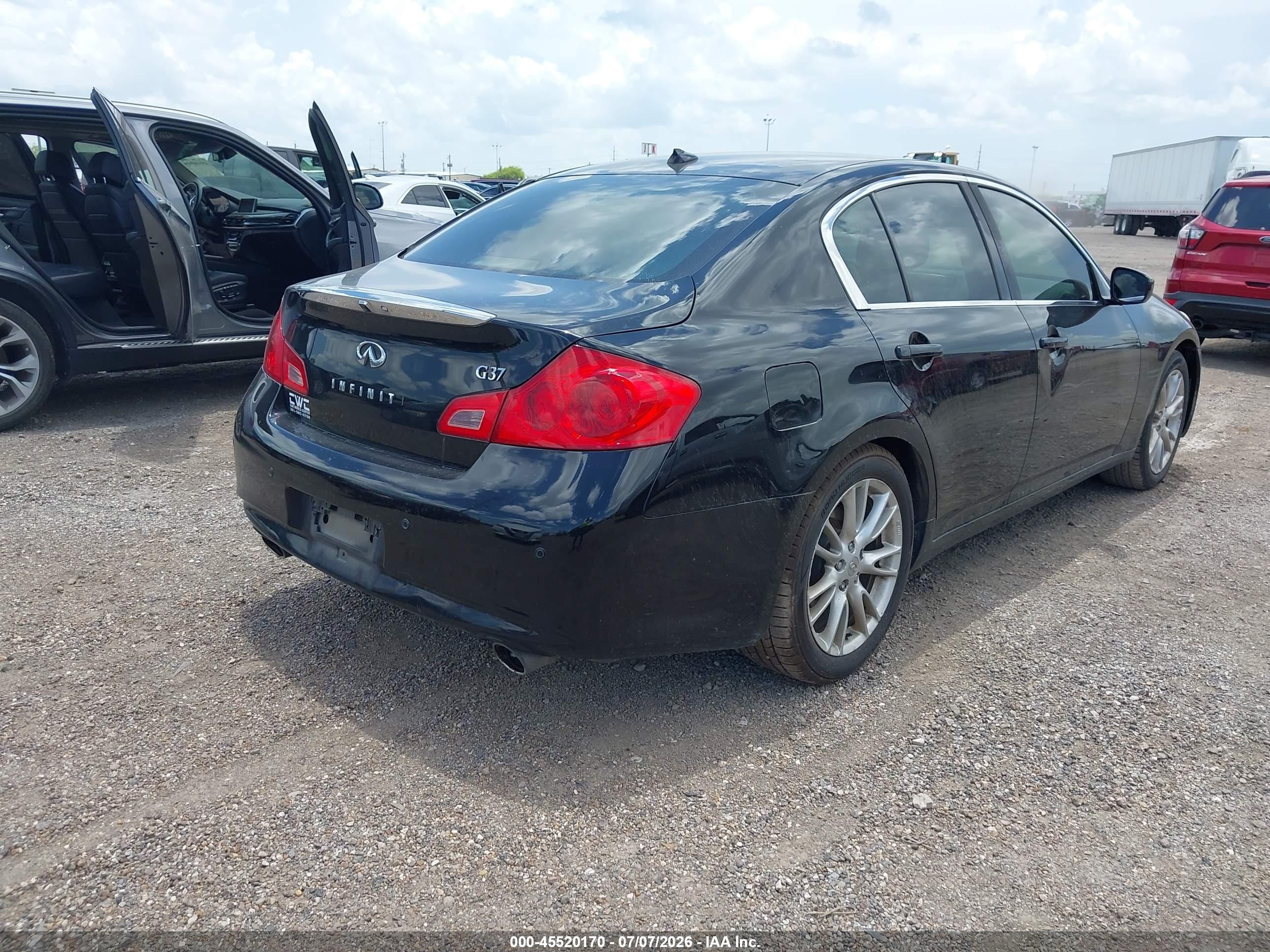2012 Infiniti G37 Journey Black vin: JN1CV6AP9CM620620