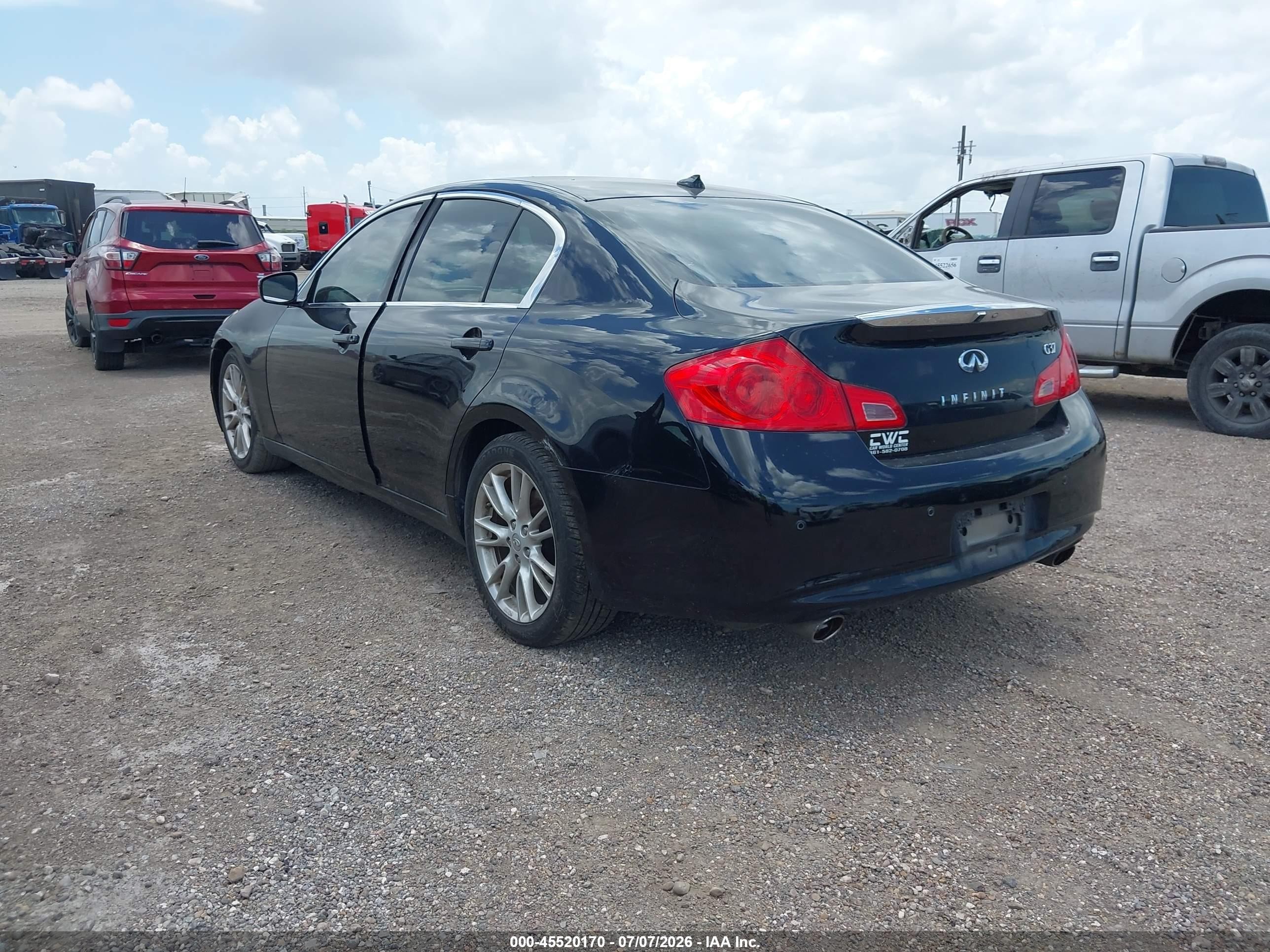 2012 Infiniti G37 Journey Black vin: JN1CV6AP9CM620620