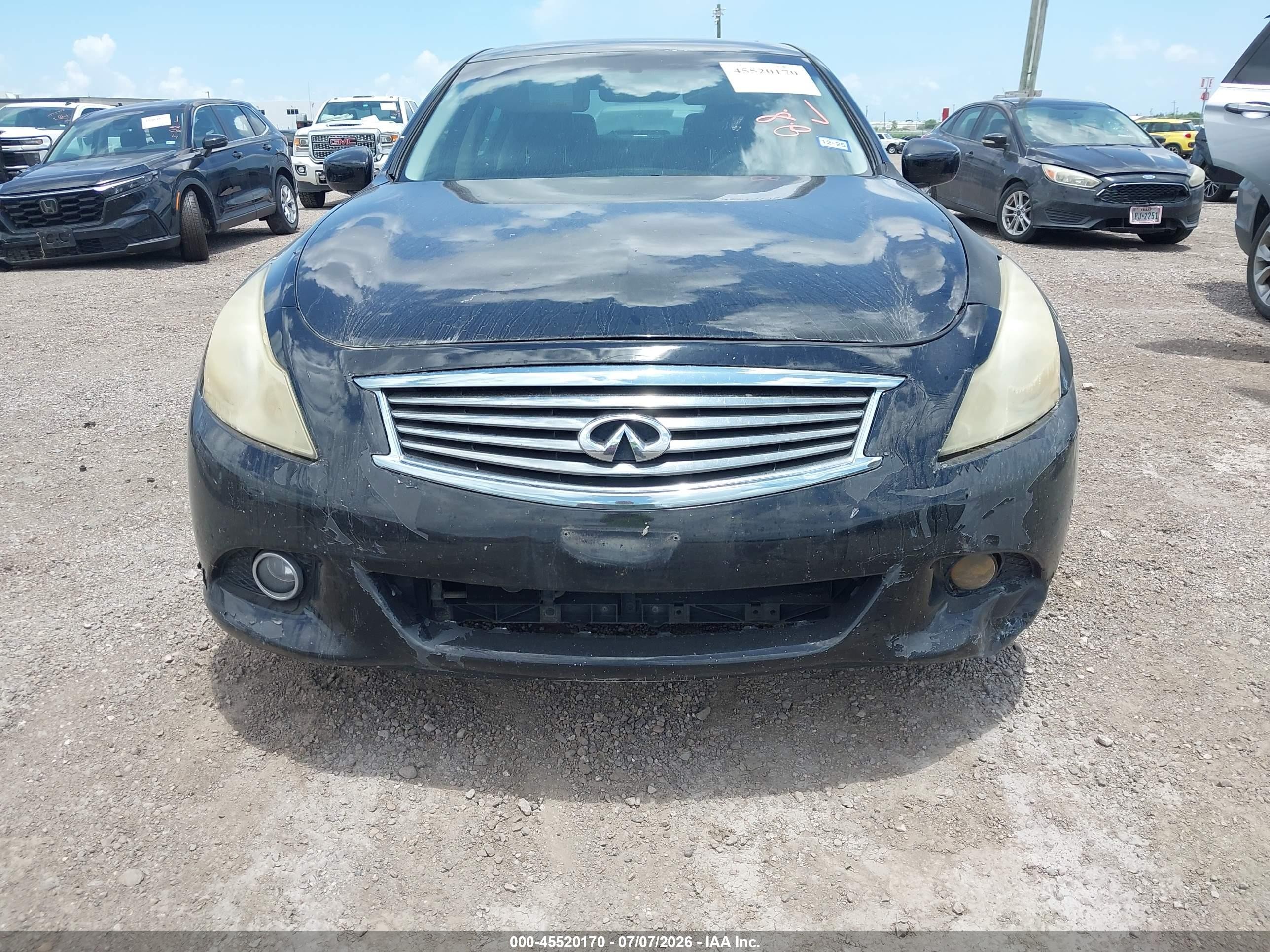 2012 Infiniti G37 Journey Black vin: JN1CV6AP9CM620620
