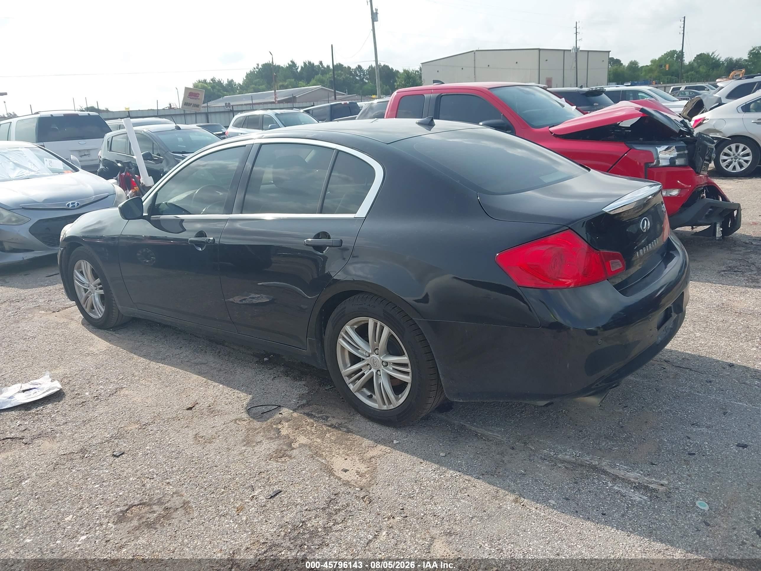 2012 Infiniti G37 Journey Black vin: JN1CV6AP9CM622397