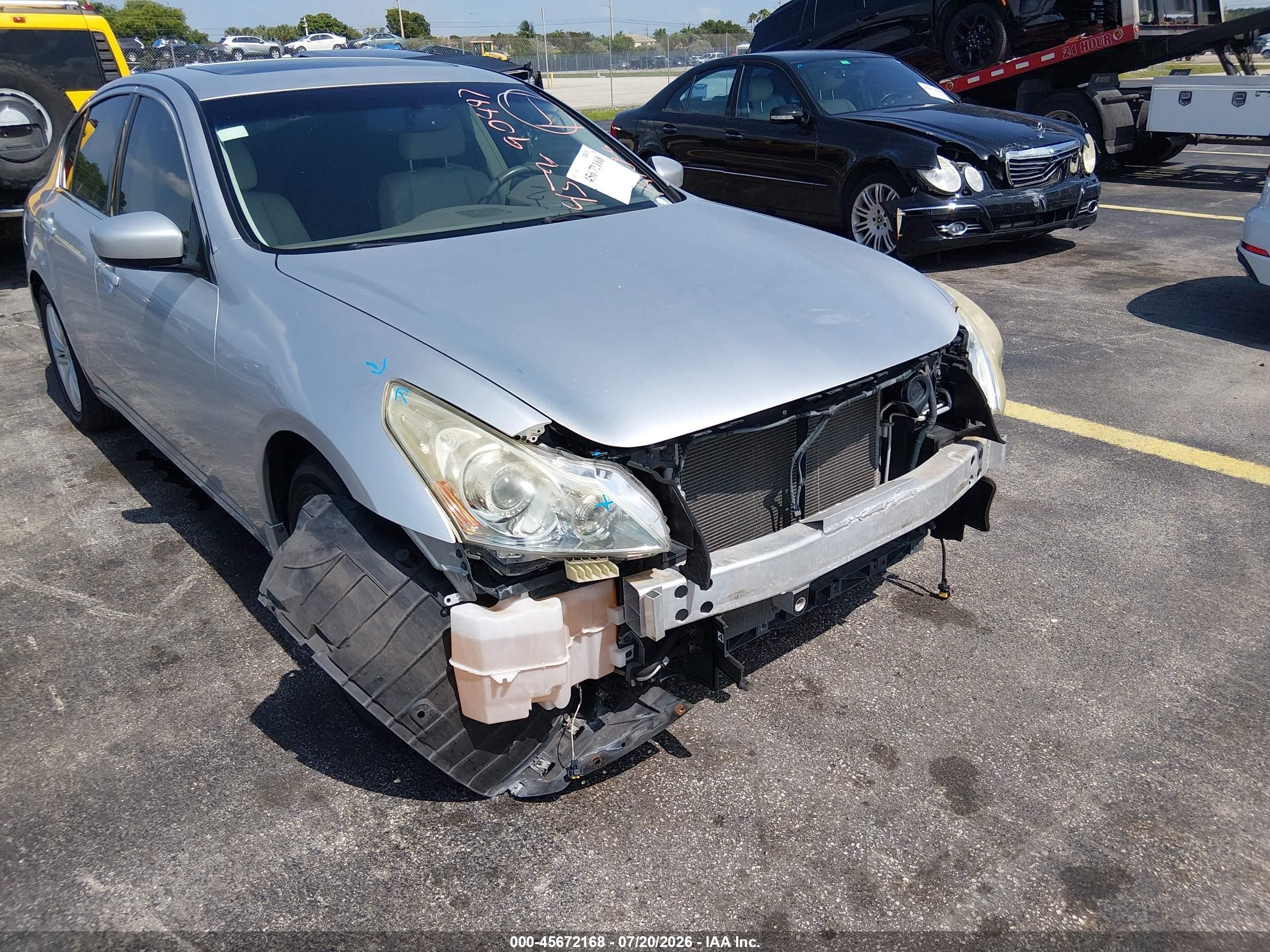2012 Infiniti G37 Journey Silver vin: JN1CV6AP9CM622593
