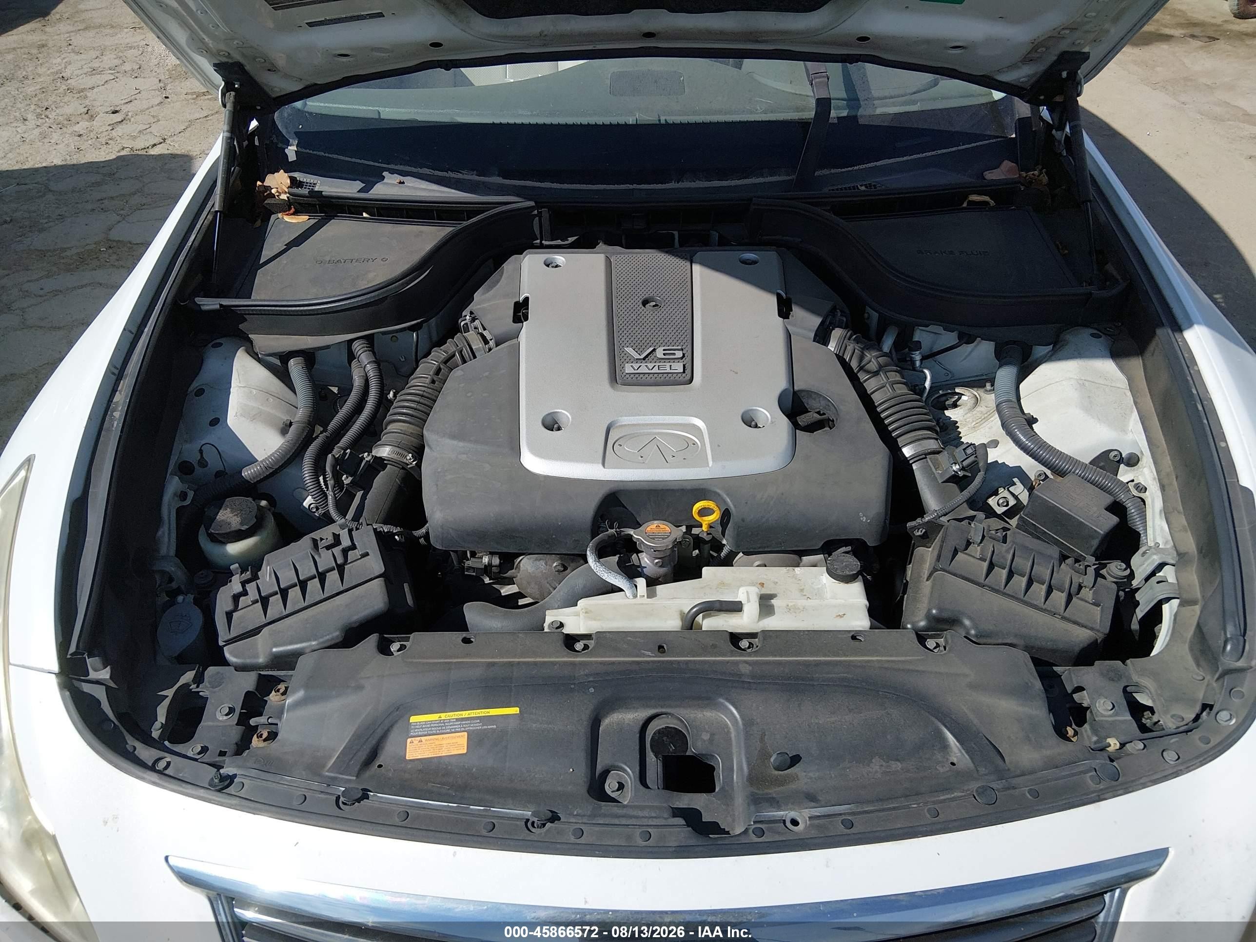 2012 Infiniti G37 Journey Белый vin: JN1CV6AP9CM623310