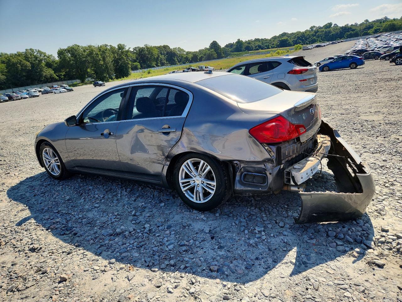 2012 Infiniti G37 Base Silver vin: JN1CV6AP9CM627454