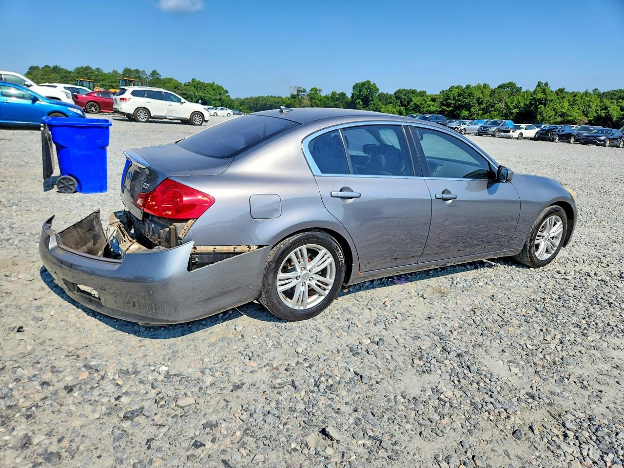 2012 Infiniti G37 Base Silver vin: JN1CV6AP9CM627454