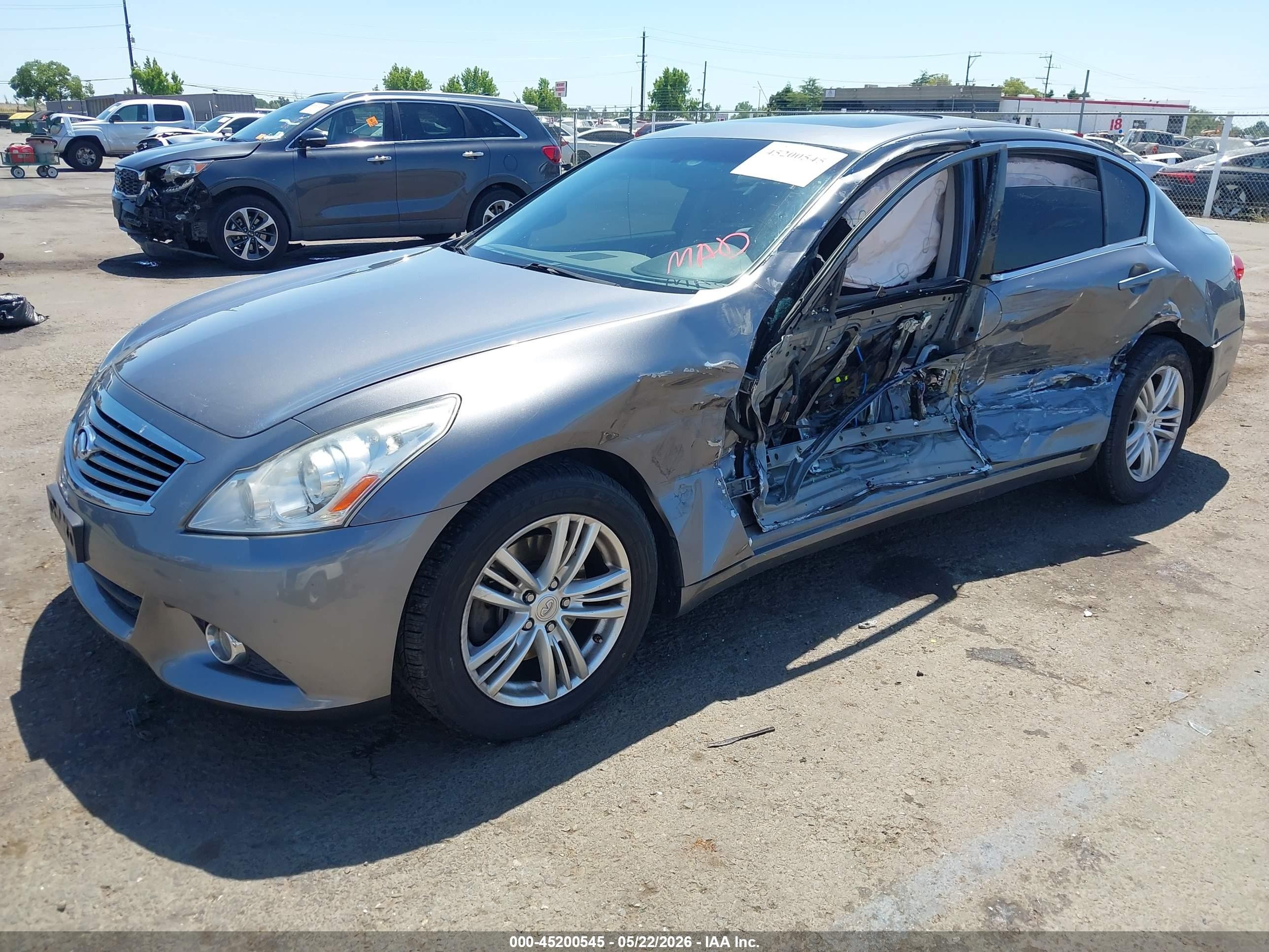 2012 Infiniti G37 Journey Gray vin: JN1CV6AP9CM627759