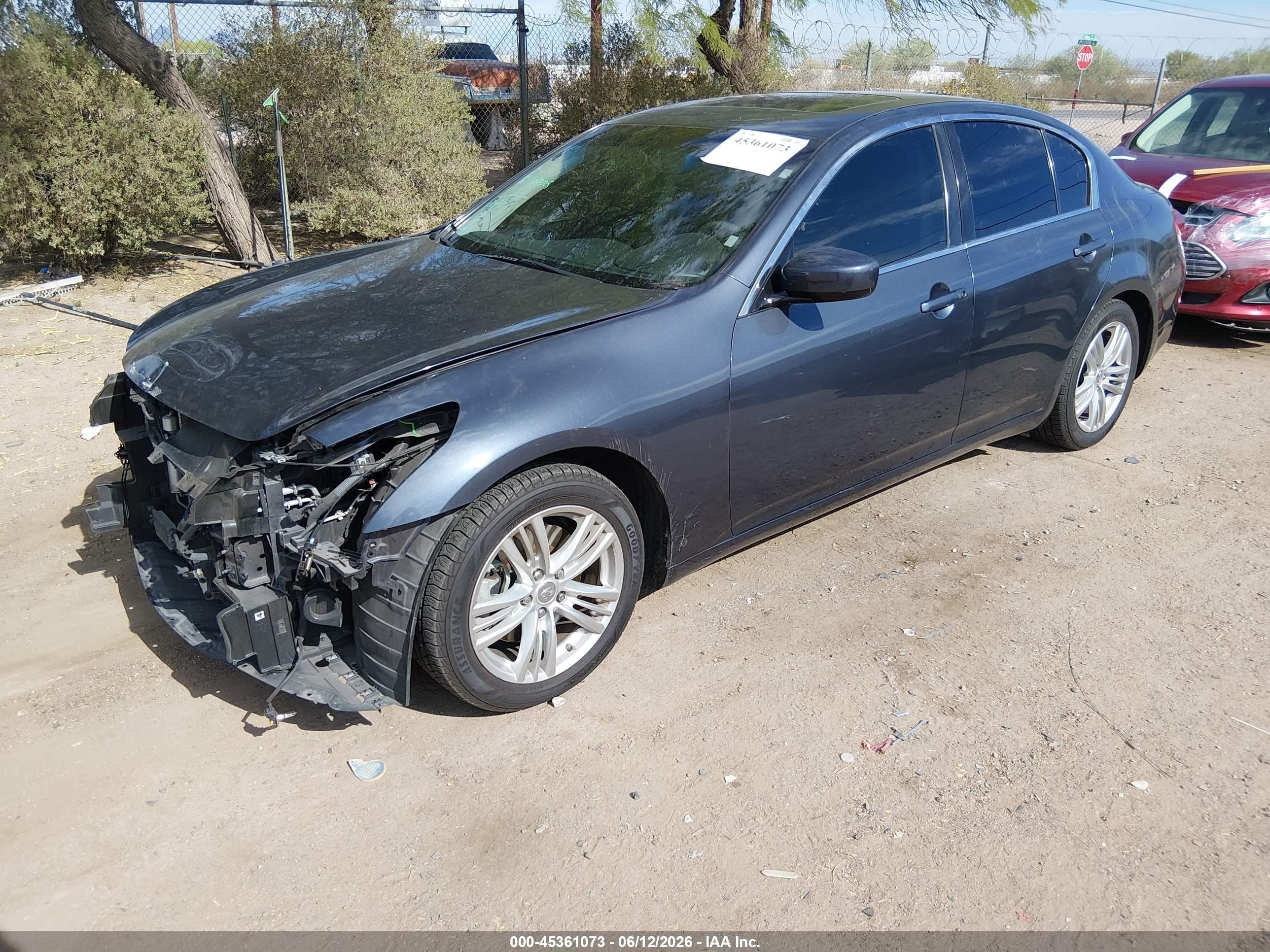 2012 Infiniti G37 Journey Gray vin: JN1CV6AP9CM930976