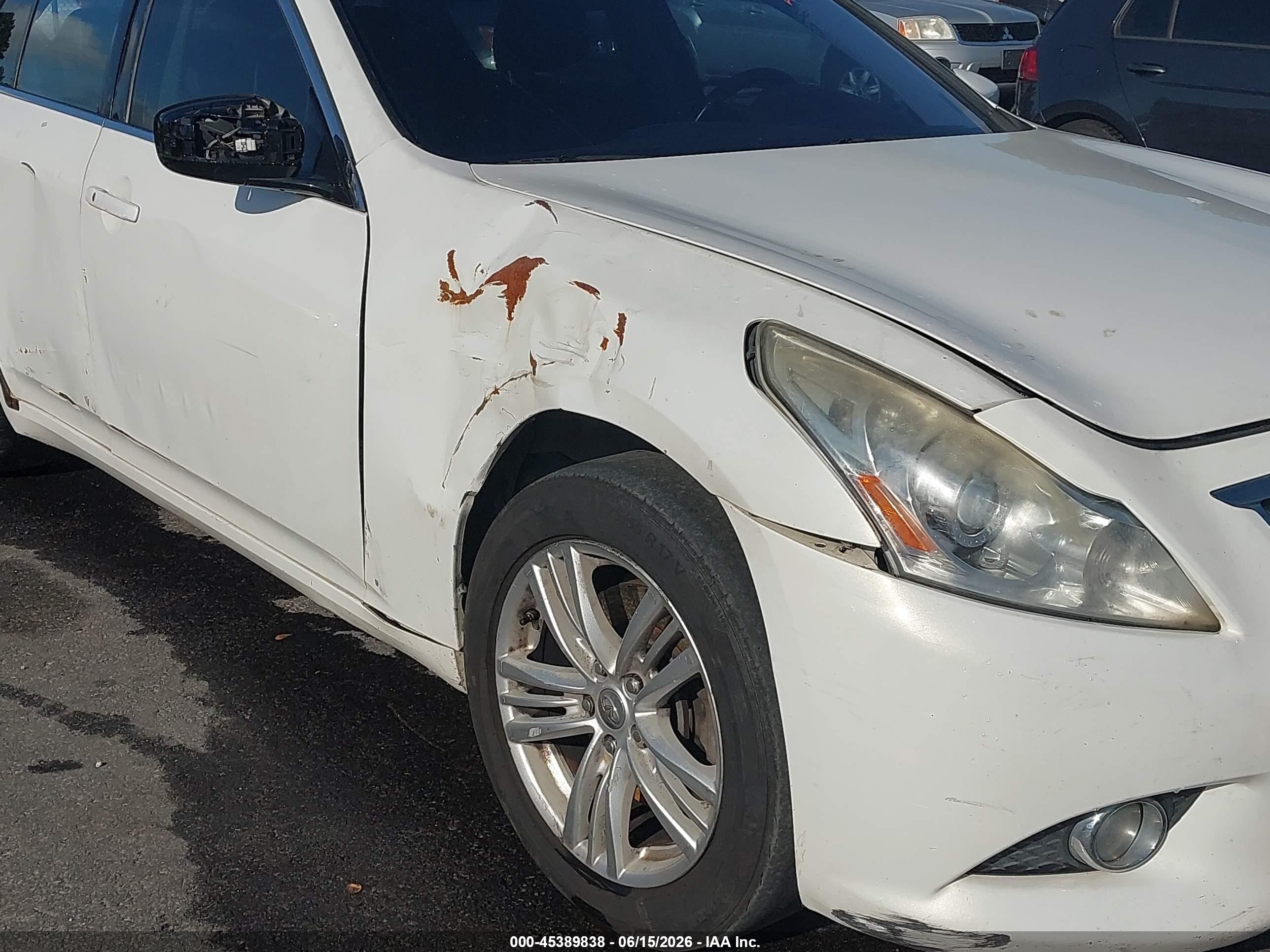 2012 Infiniti G37 Journey White vin: JN1CV6AP9CM933540