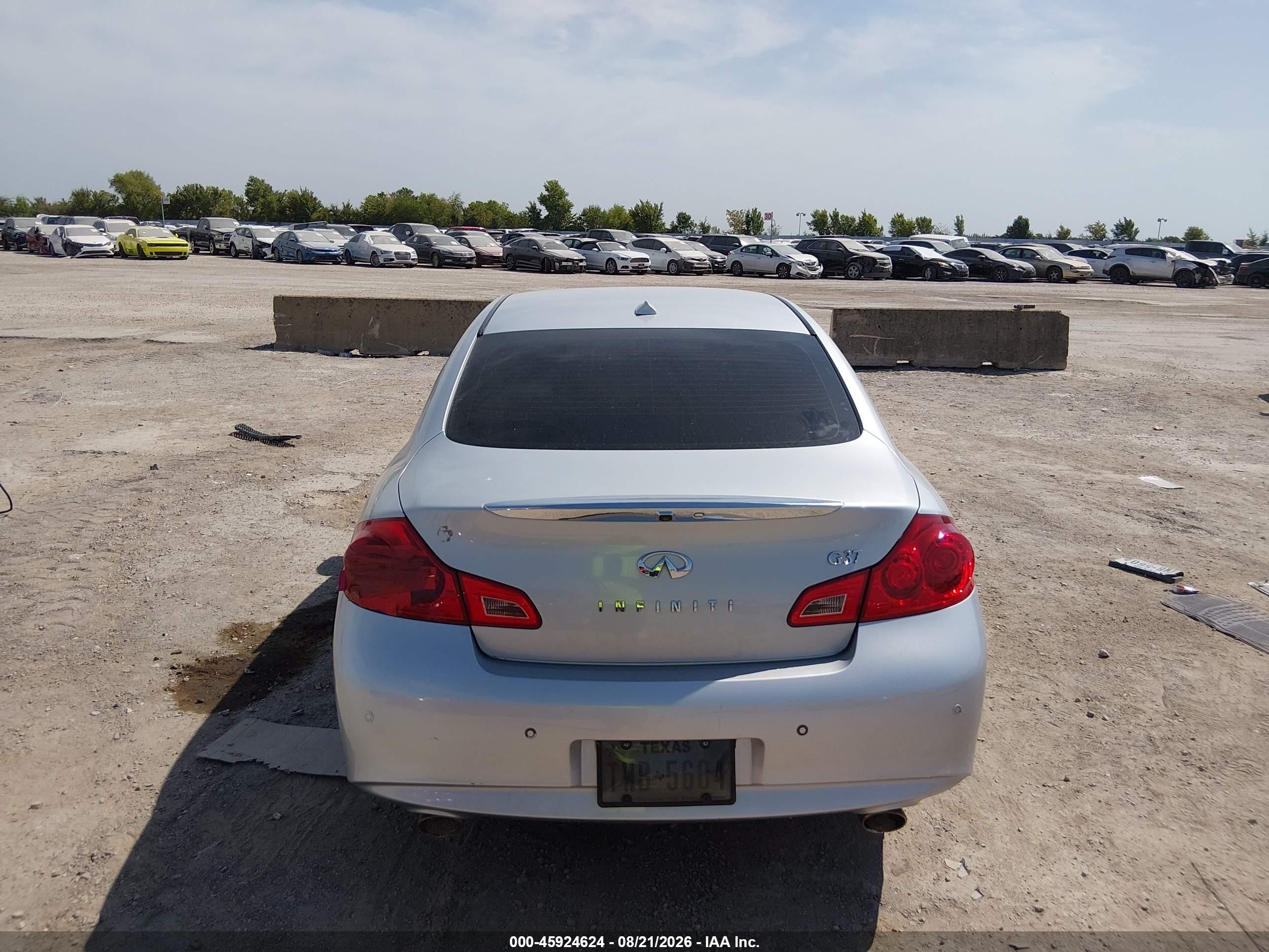 2013 Infiniti G37 Journey Silver vin: JN1CV6AP9DM302532