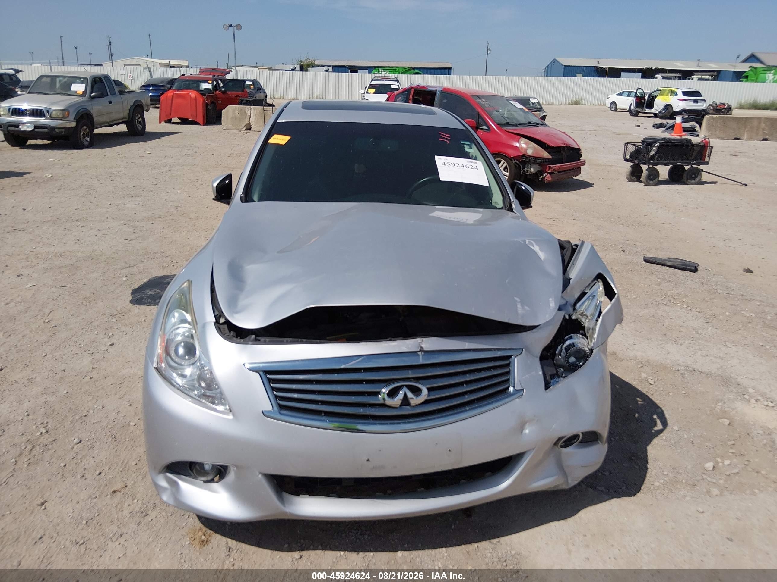 2013 Infiniti G37 Journey Silver vin: JN1CV6AP9DM302532