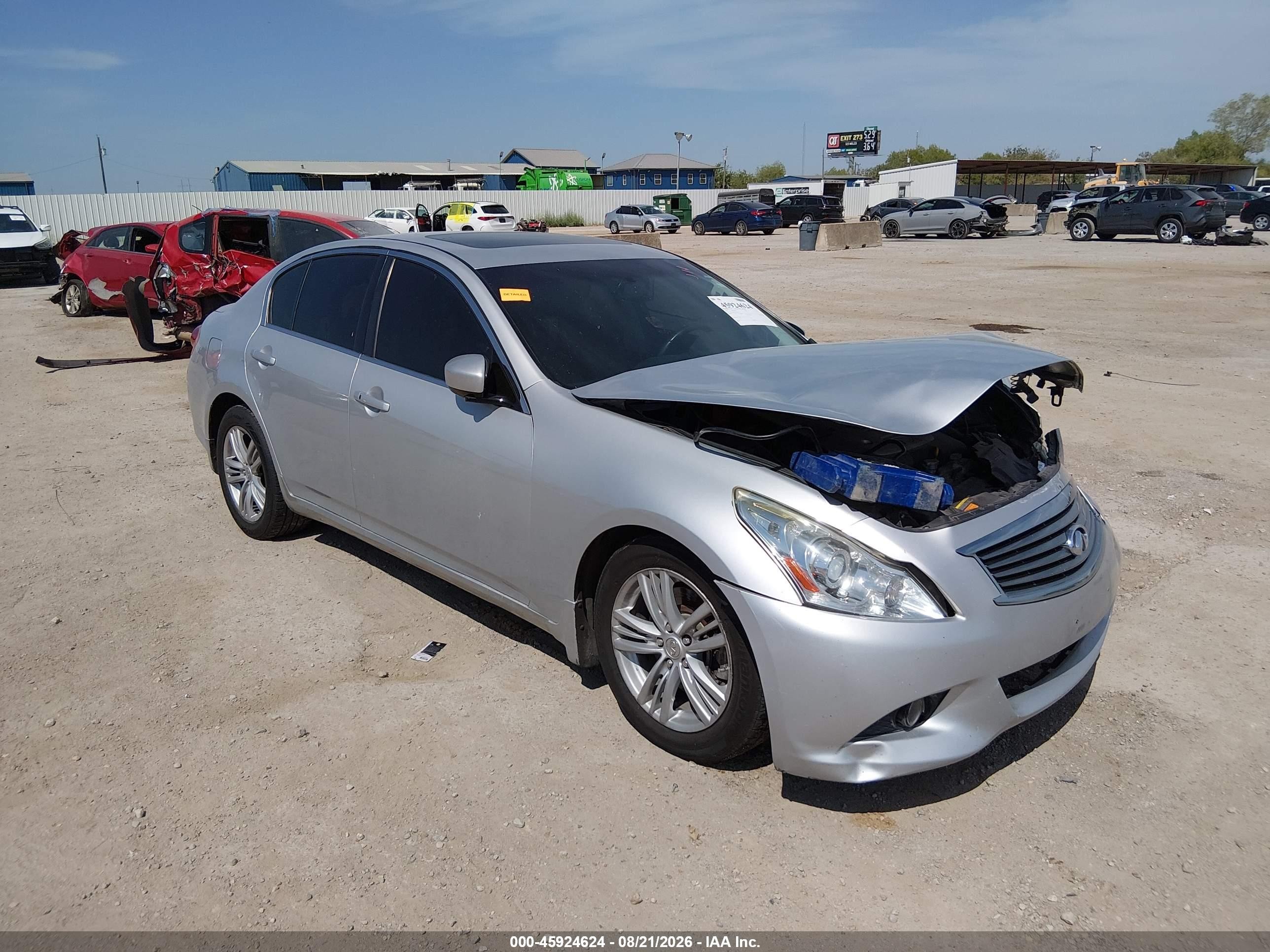 2013 Infiniti G37 Journey Silver vin: JN1CV6AP9DM302532