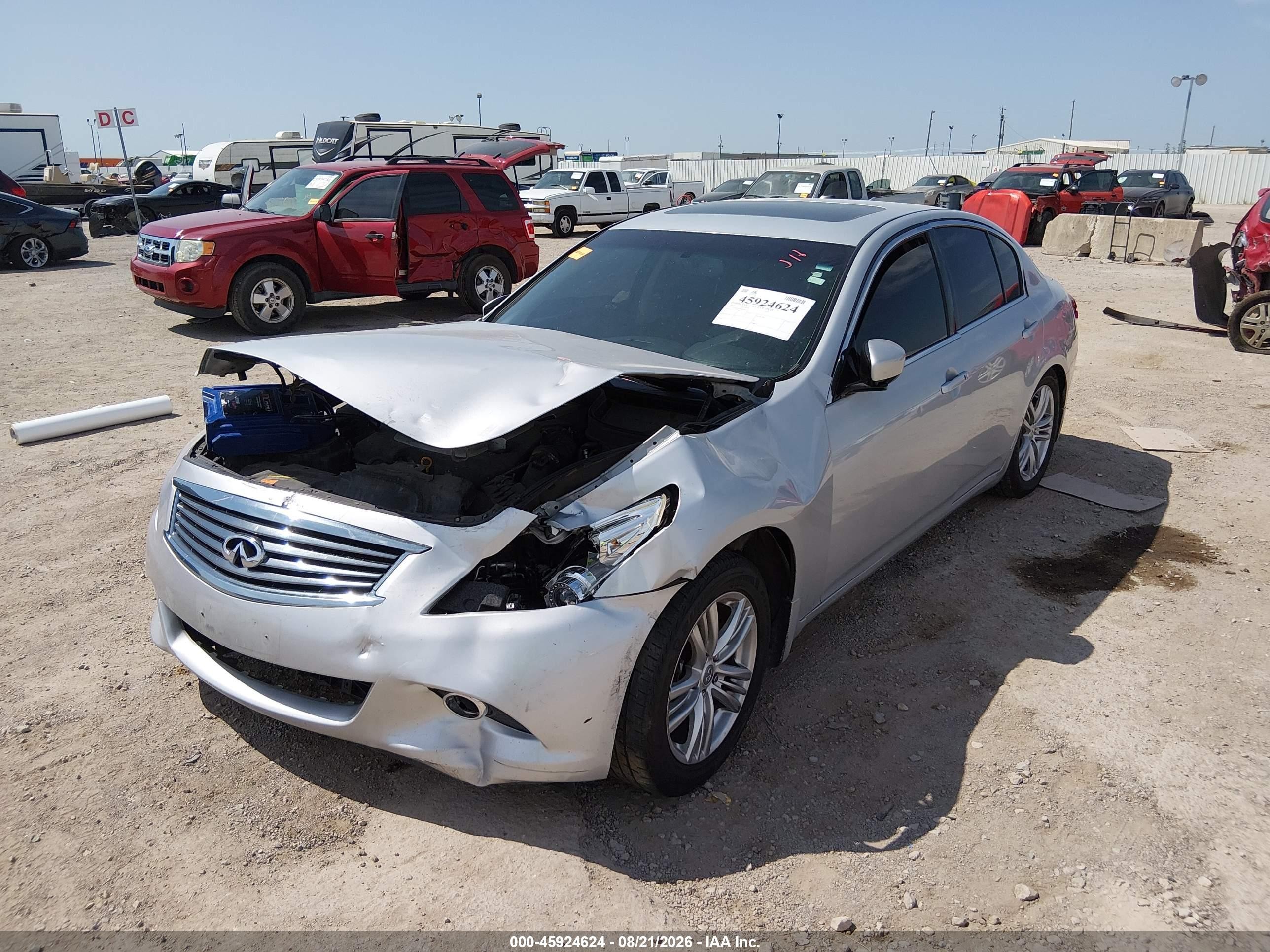 2013 Infiniti G37 Journey Silver vin: JN1CV6AP9DM302532