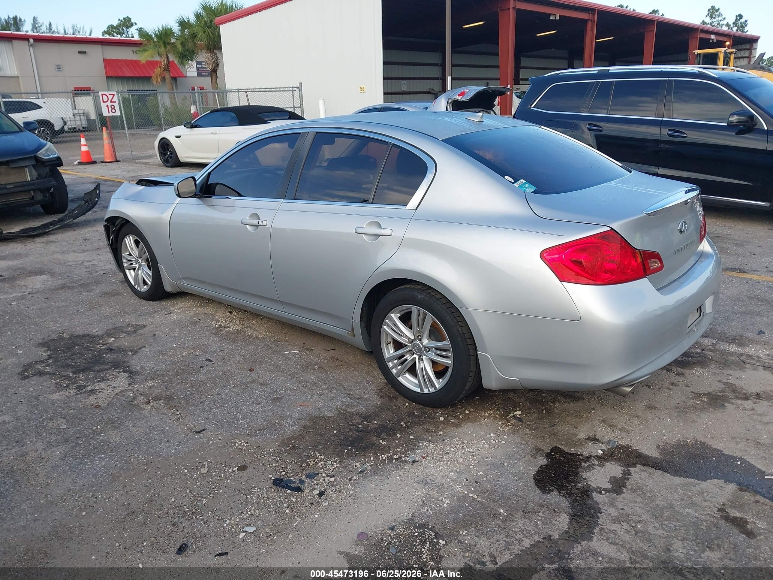 2013 Infiniti G37 Journey Silver vin: JN1CV6AP9DM304989
