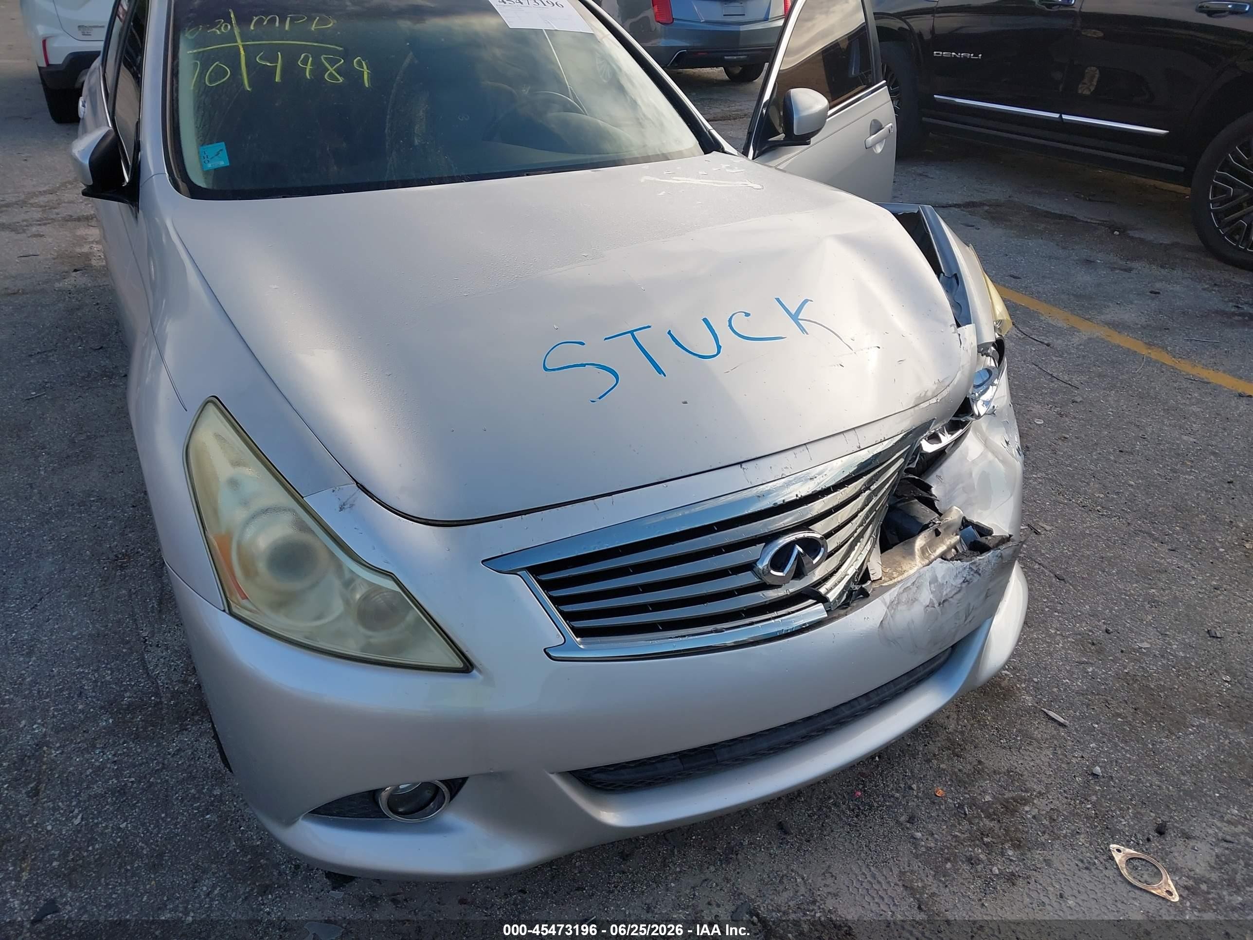 2013 Infiniti G37 Journey Silver vin: JN1CV6AP9DM304989