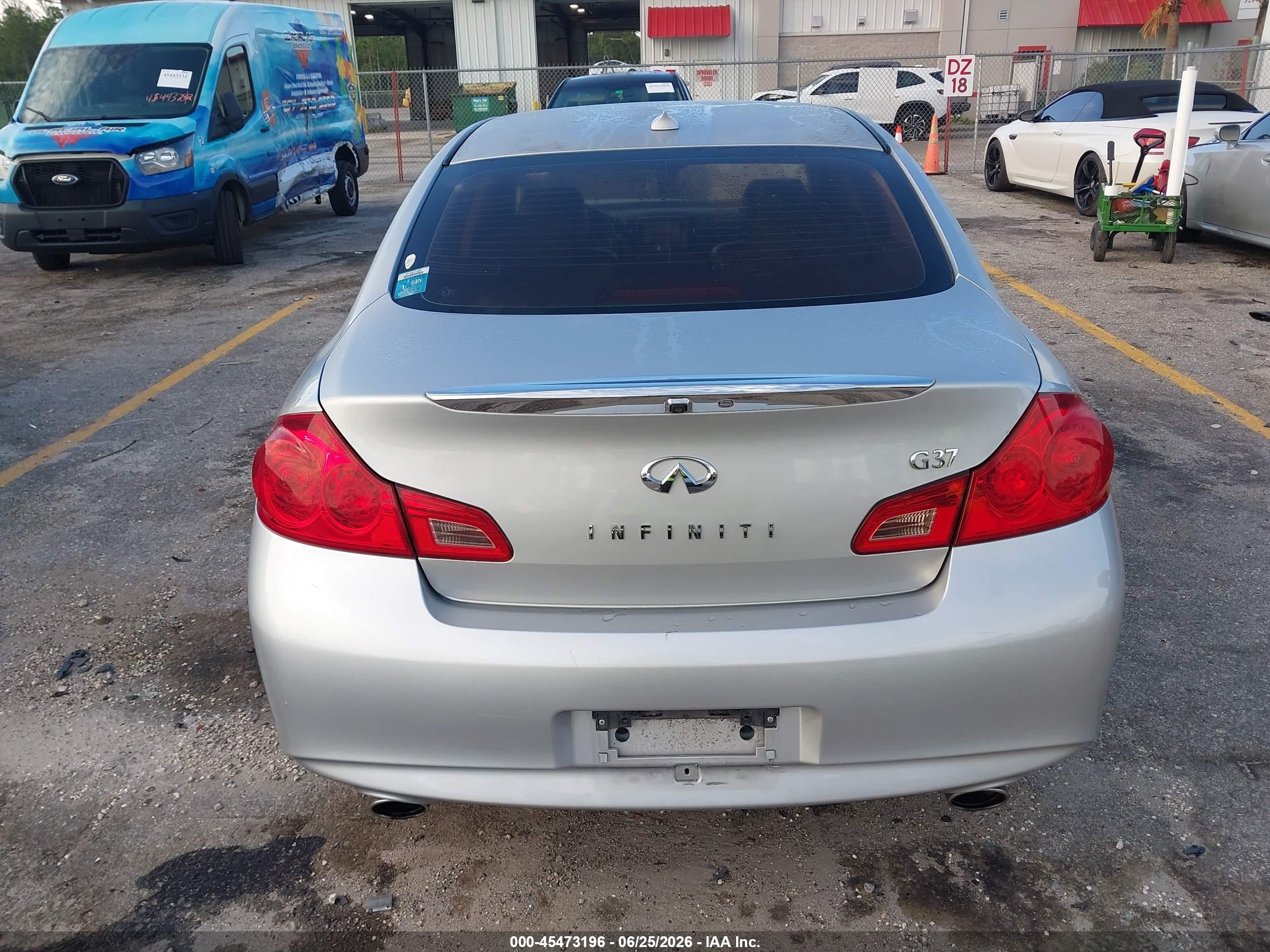 2013 Infiniti G37 Journey Silver vin: JN1CV6AP9DM304989