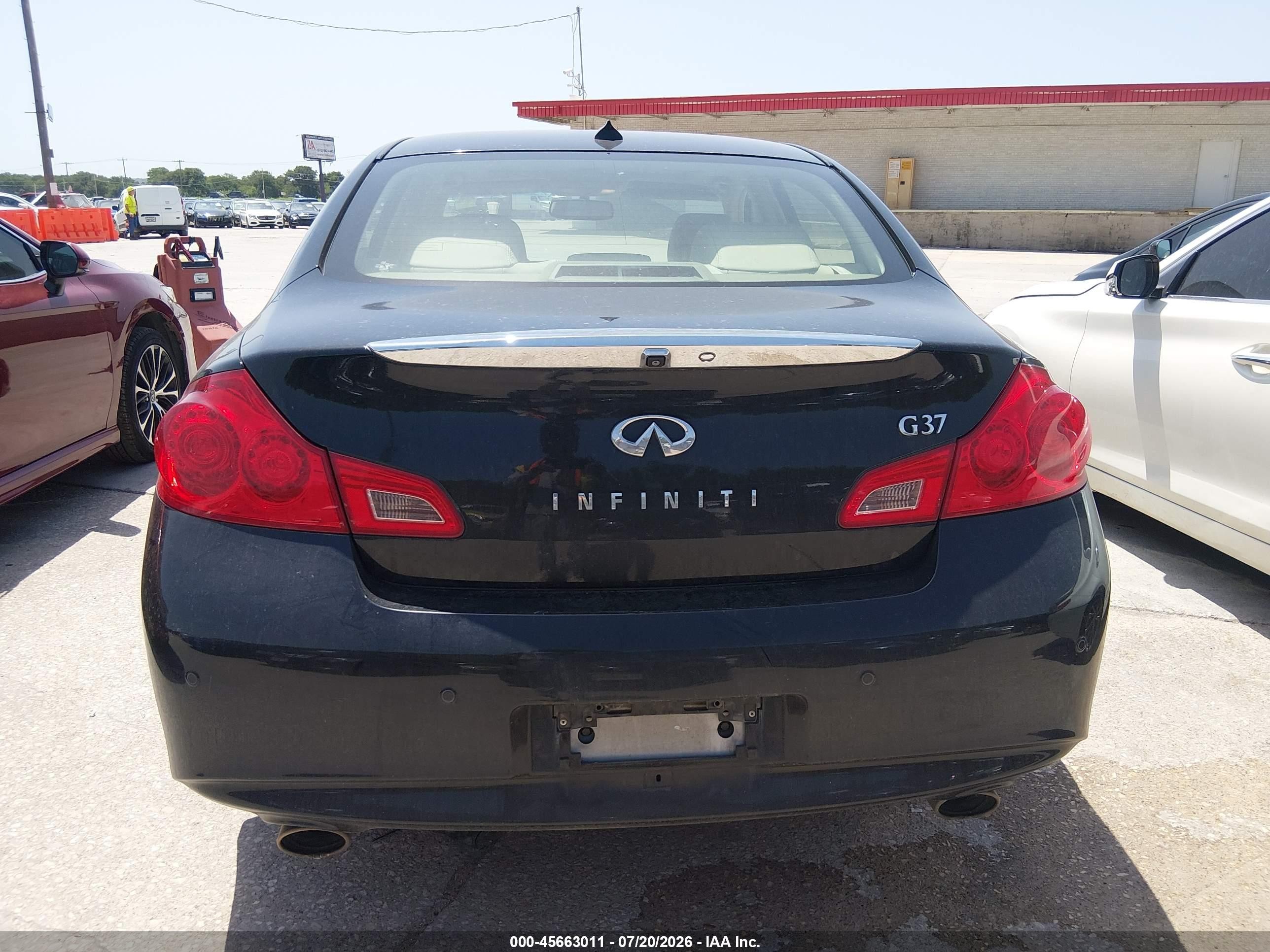2013 Infiniti G37 Journey Black vin: JN1CV6AP9DM725398