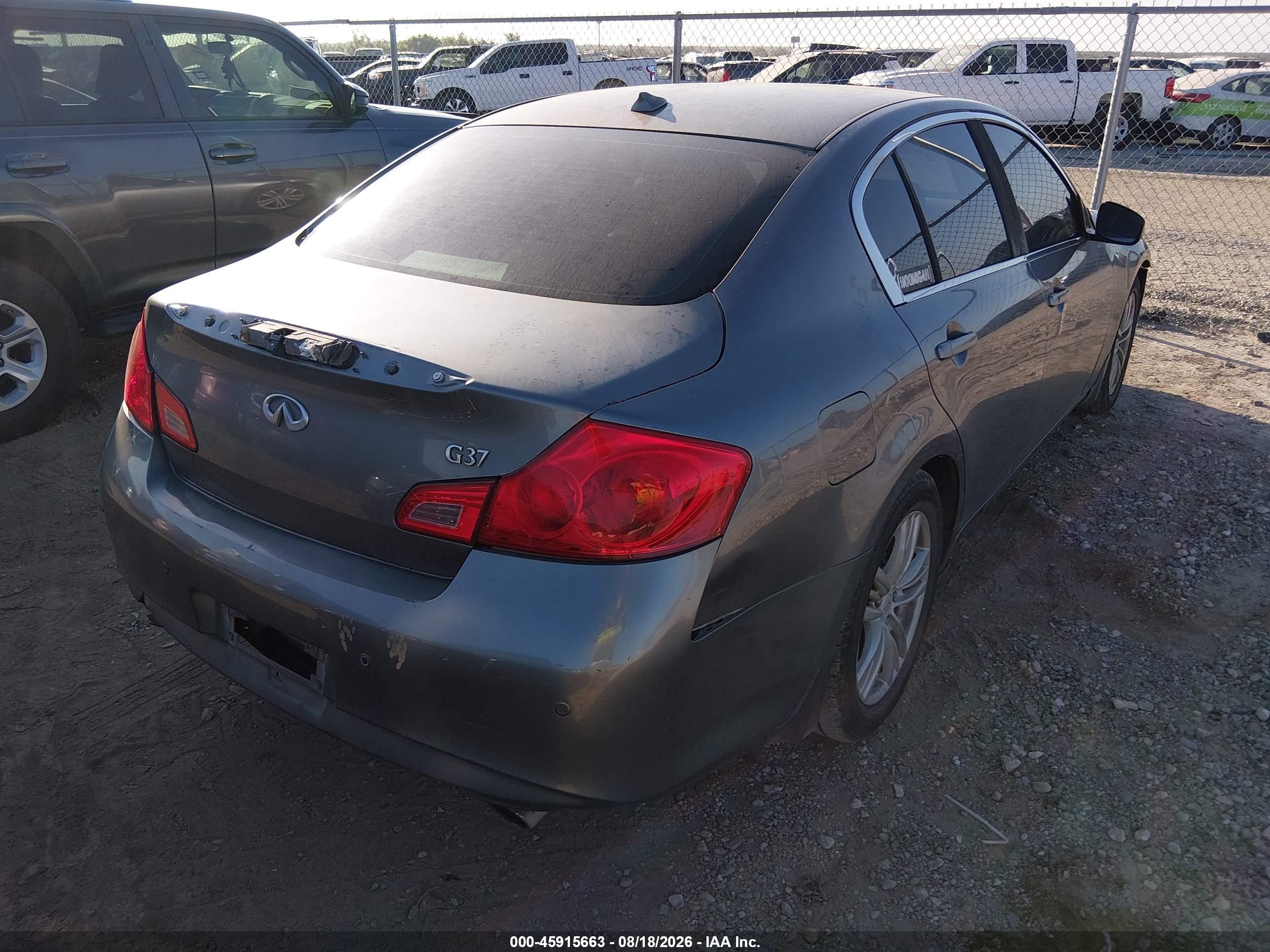 2011 Infiniti G37 Journey Серый vin: JN1CV6APXBM502753