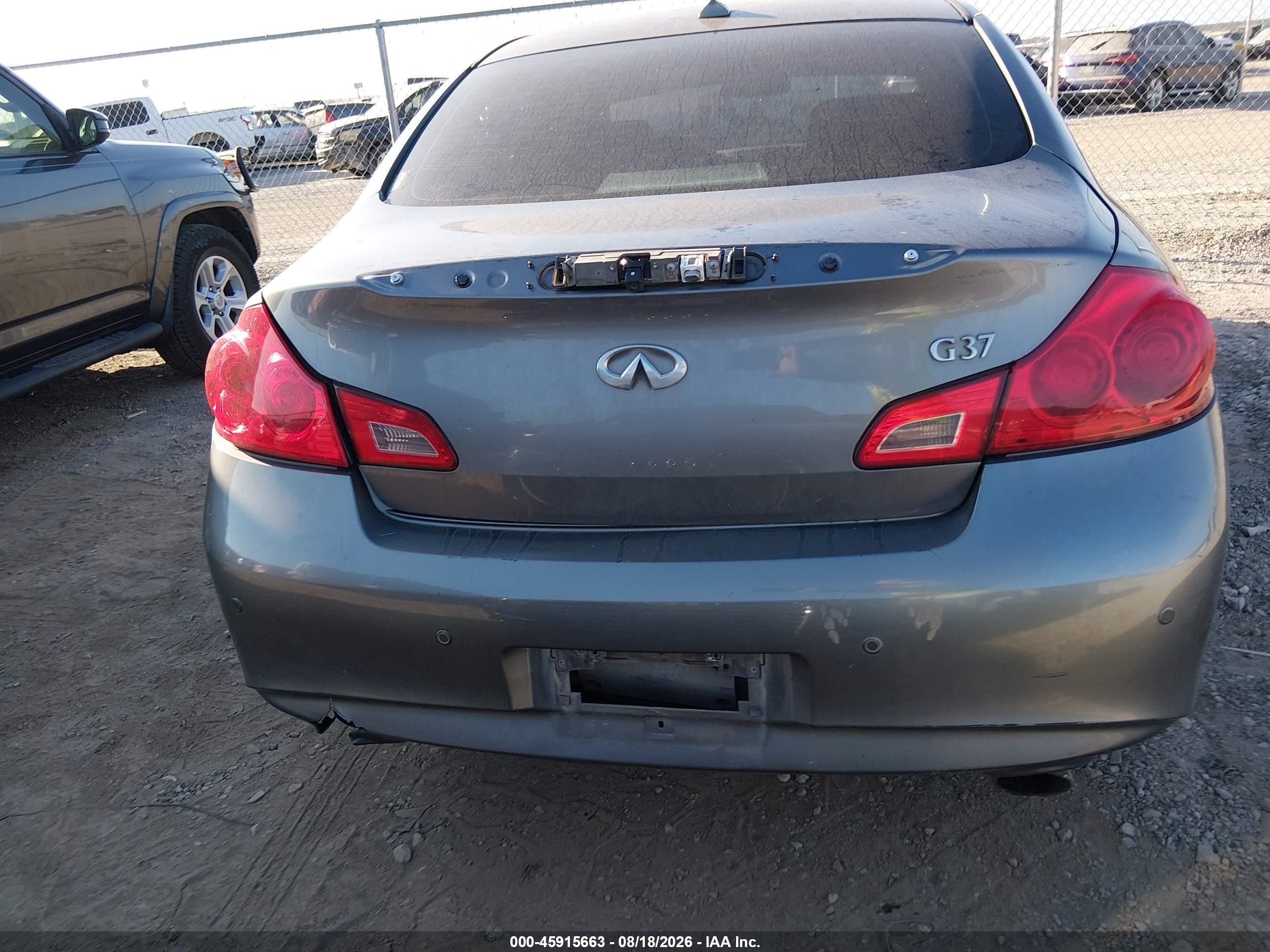 2011 Infiniti G37 Journey Серый vin: JN1CV6APXBM502753