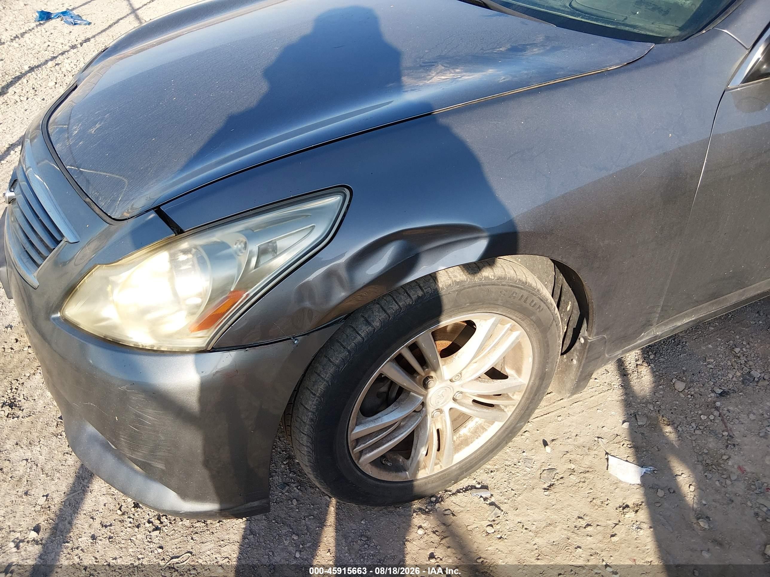 2011 Infiniti G37 Journey Серый vin: JN1CV6APXBM502753