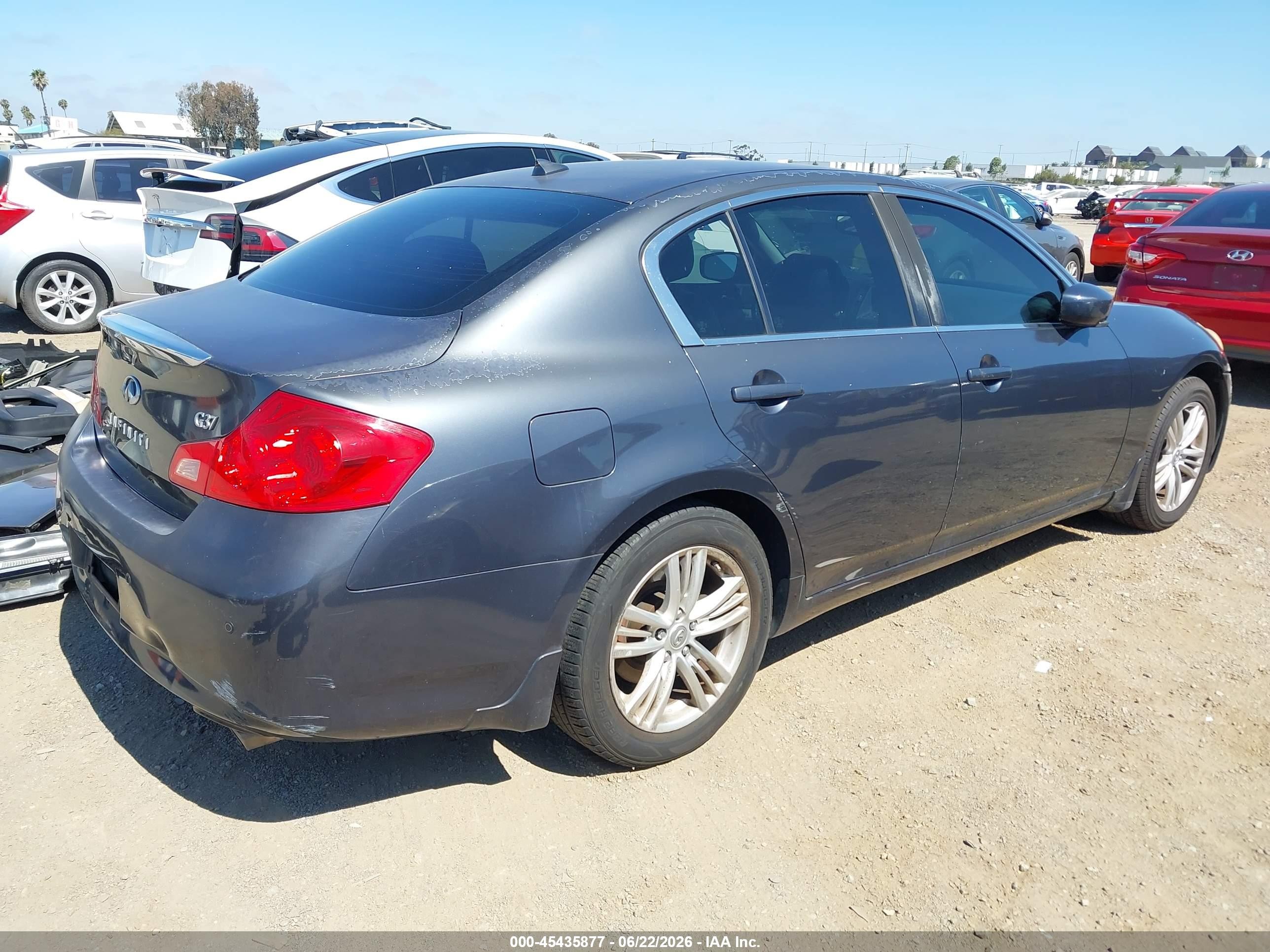 2012 Infiniti G37 Journey Gray vin: JN1CV6APXCM620268