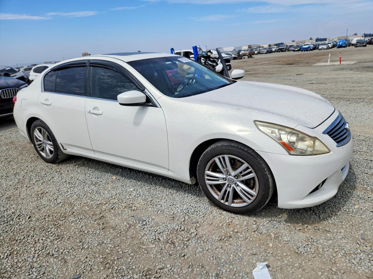 2012 Infiniti G37 Sedan Journey White vin: JN1CV6APXCM623185