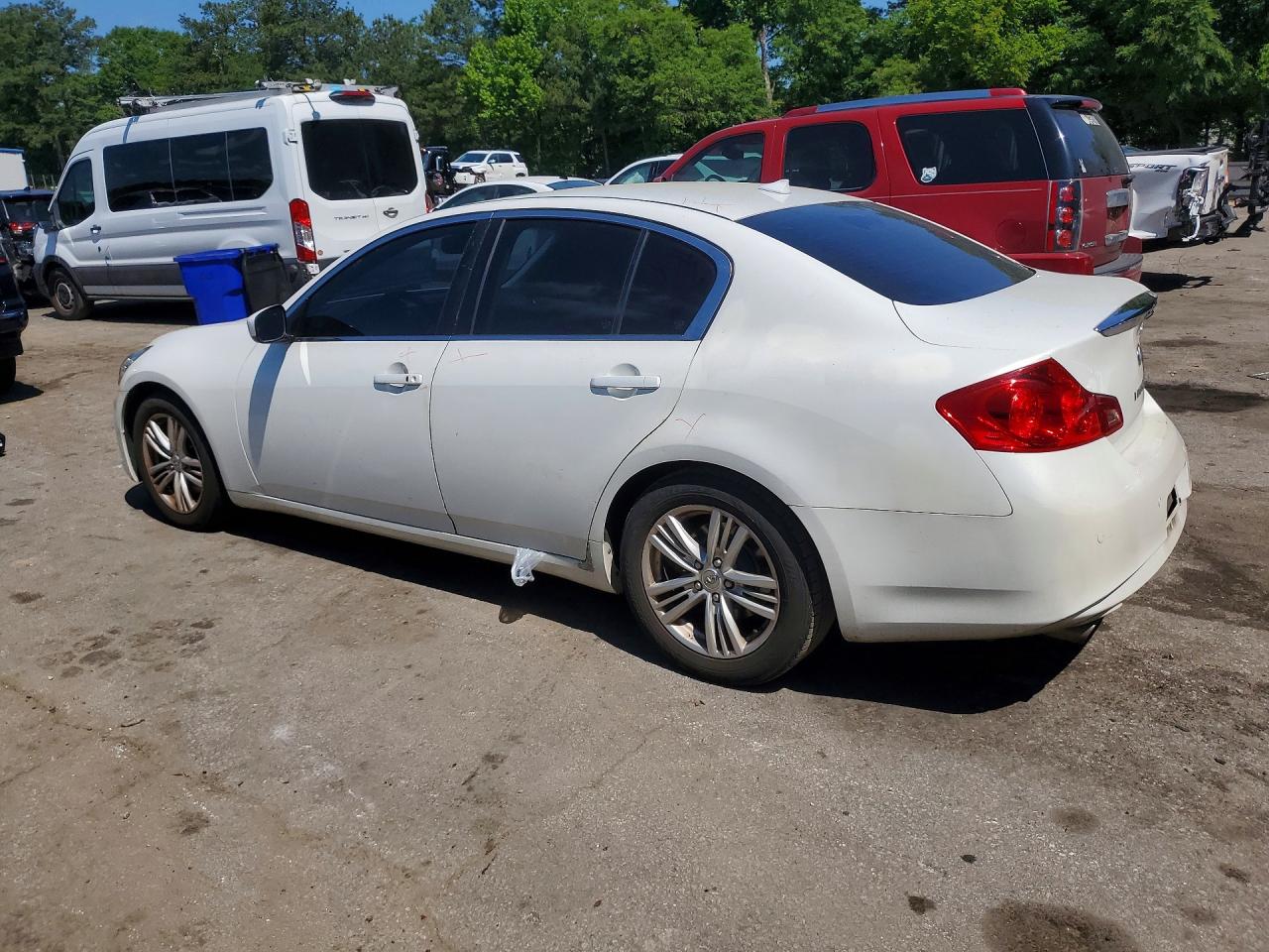 2012 Infiniti G37 Sedan Journey White vin: JN1CV6APXCM932753