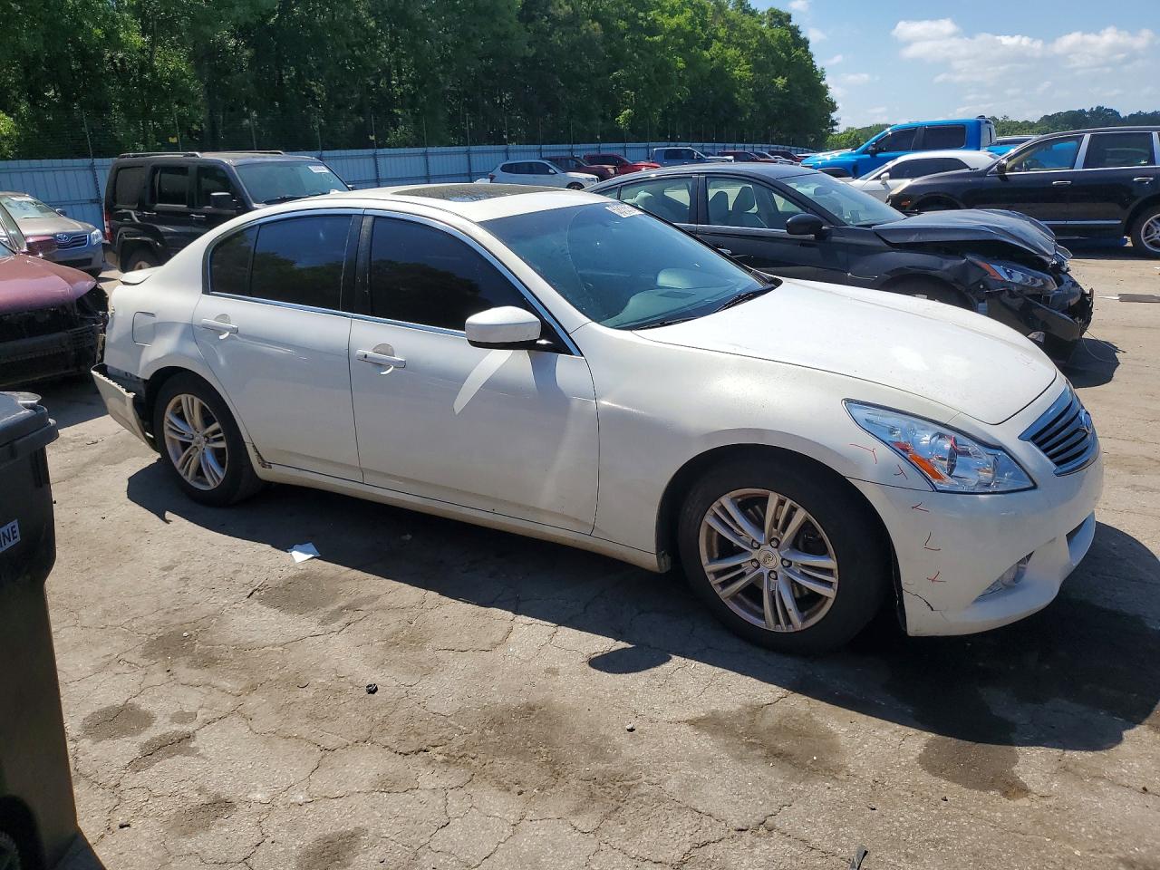 2012 Infiniti G37 Sedan Journey White vin: JN1CV6APXCM932753