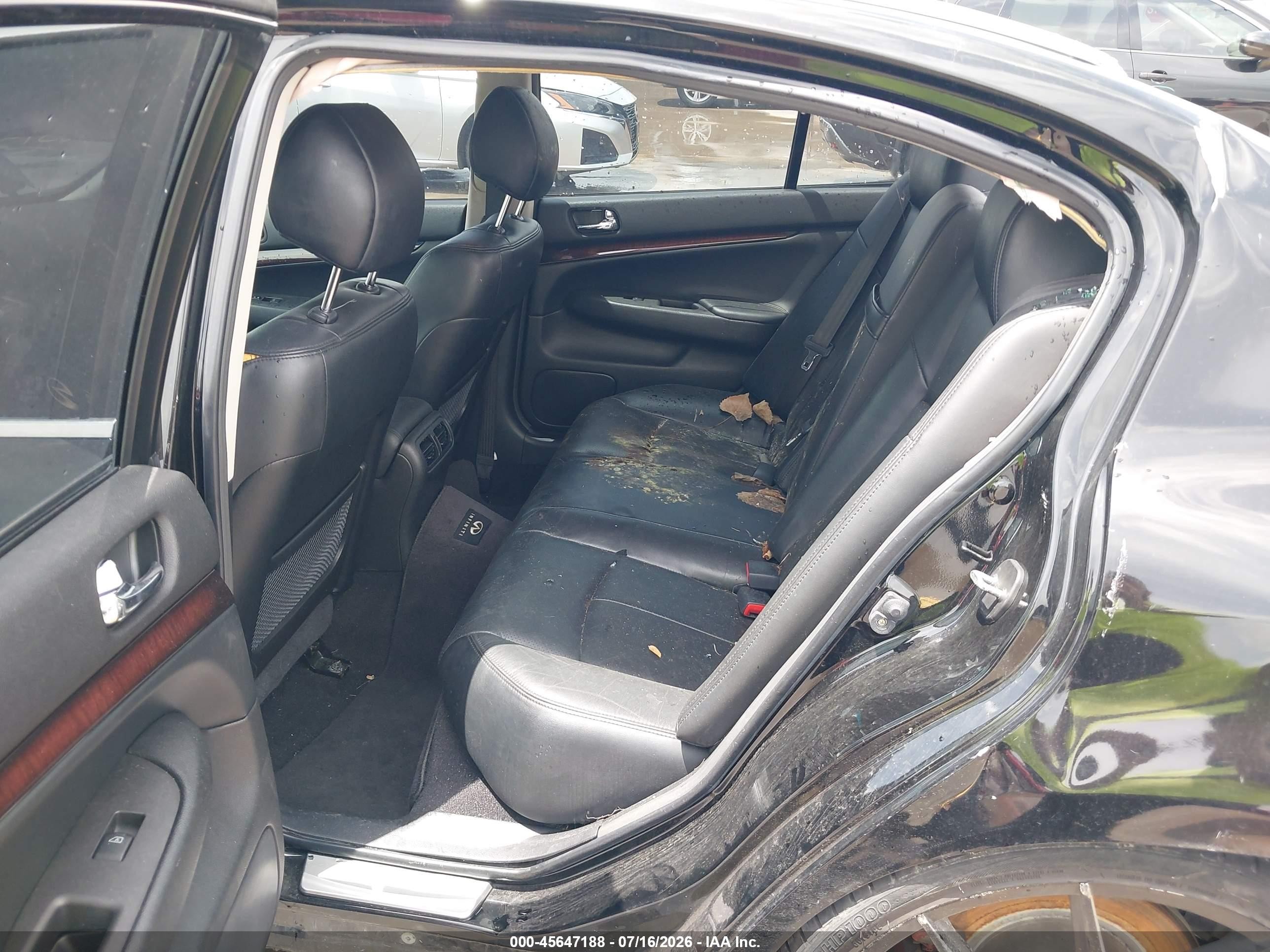 2012 Infiniti G37 Journey Black vin: JN1CV6APXCM936575