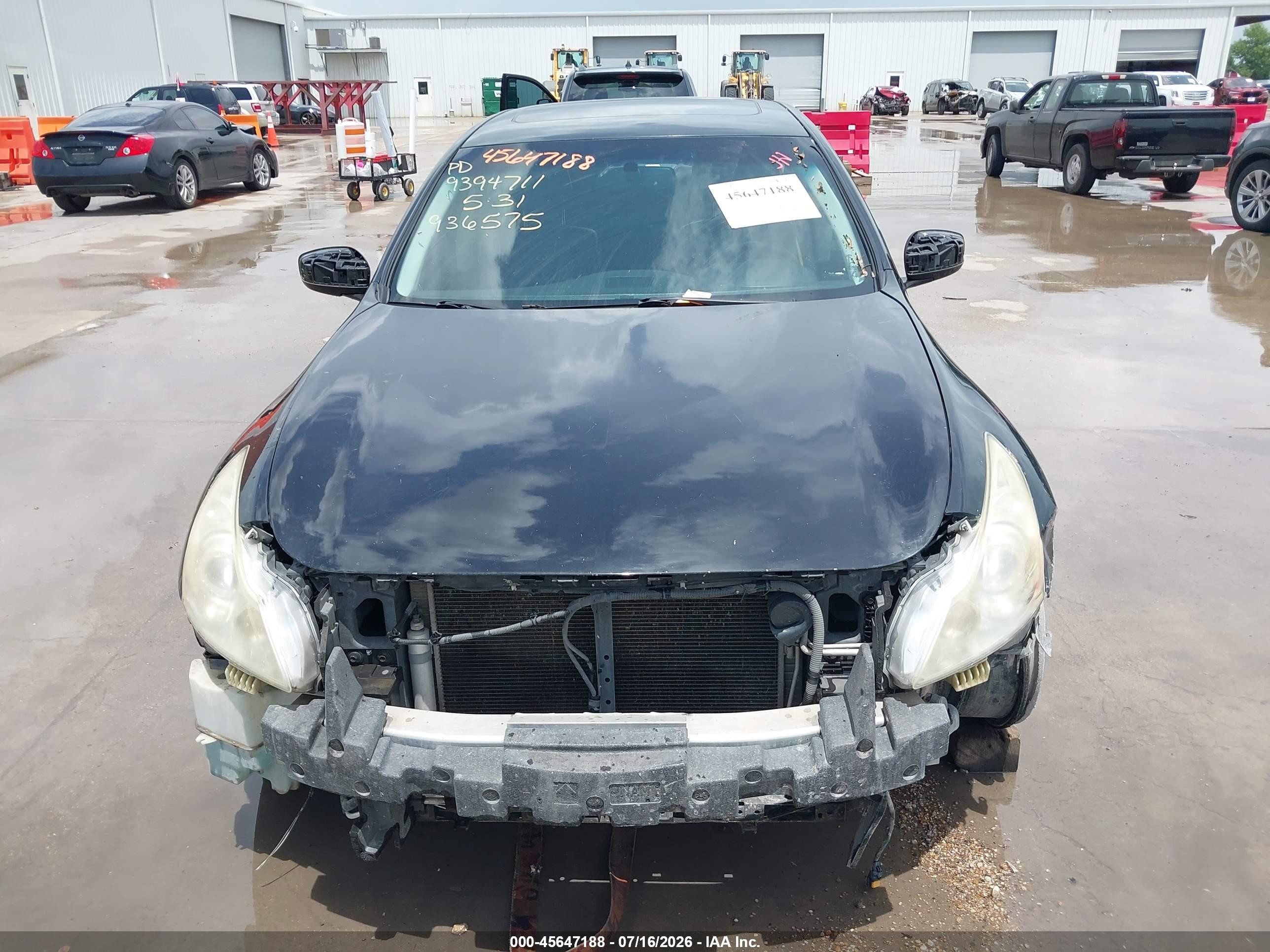 2012 Infiniti G37 Journey Black vin: JN1CV6APXCM936575