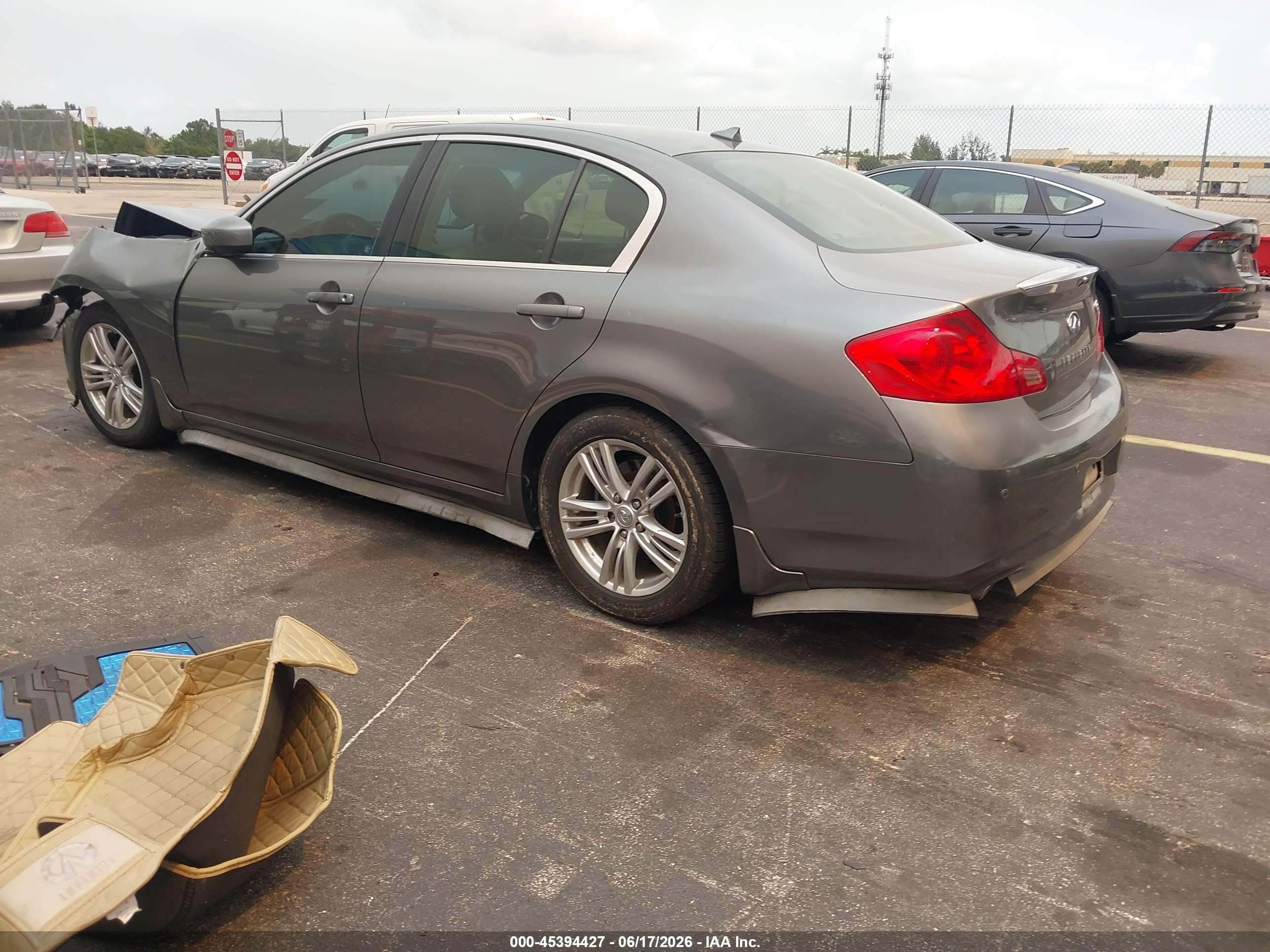 2013 Infiniti G37 Journey Gray vin: JN1CV6APXDM717892
