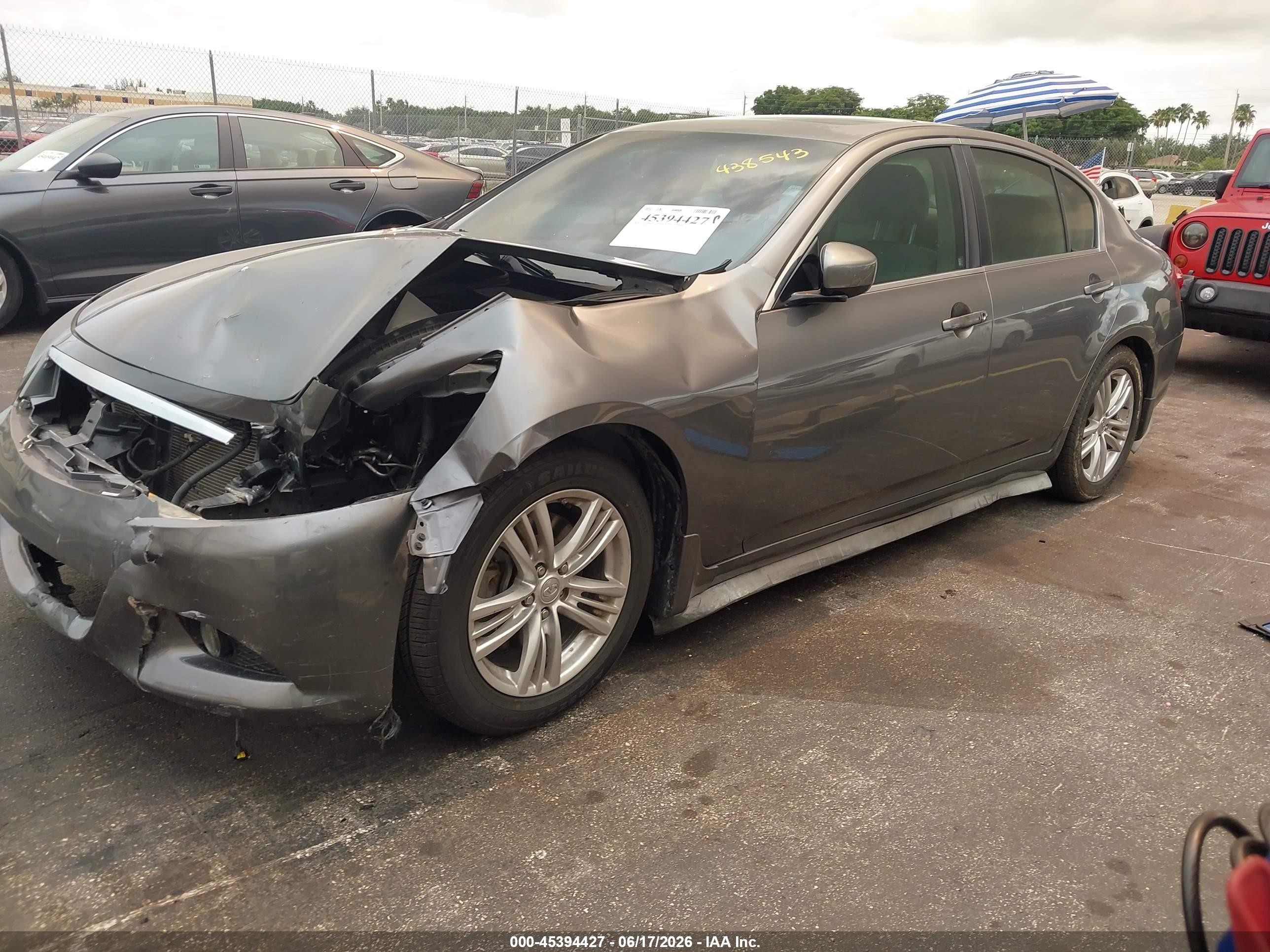 2013 Infiniti G37 Journey Gray vin: JN1CV6APXDM717892