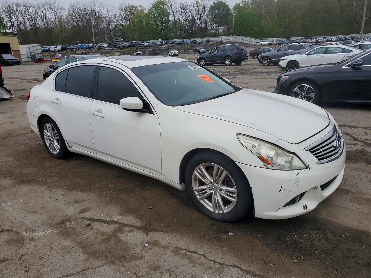 2013 Infiniti G37 Sedan Journey White vin: JN1CV6APXDM723045