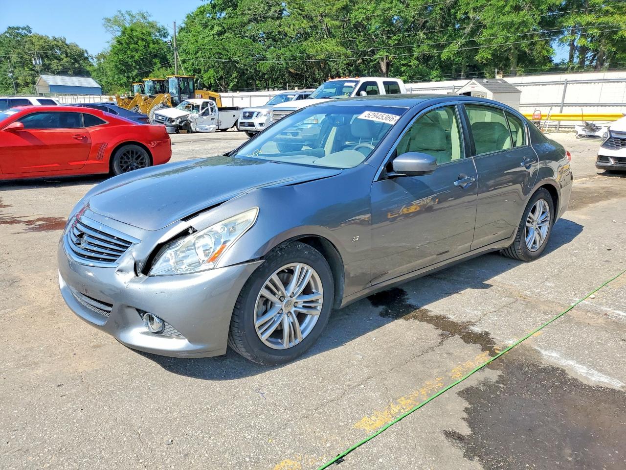 2015 Infiniti Q40 Base Gray vin: JN1CV6APXFM502449