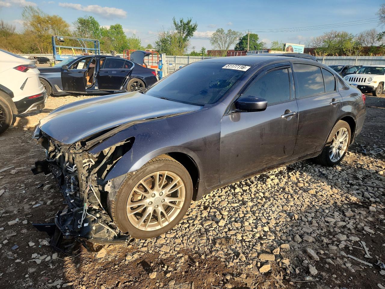 2011 Infiniti G37 Sedan X Blue vin: JN1CV6AR0BM404882