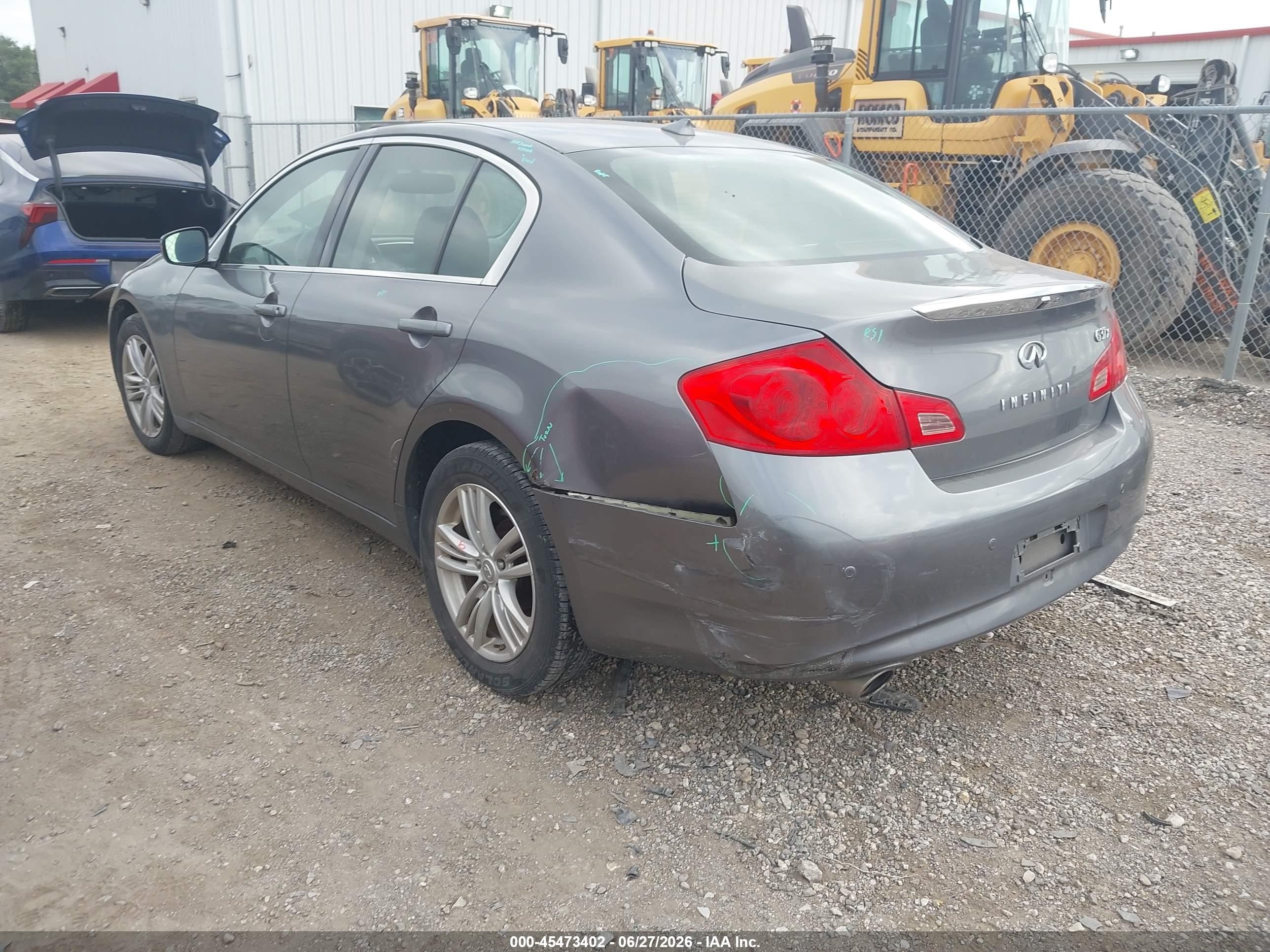 2012 Infiniti G37x   Gray vin: JN1CV6AR0CM677127